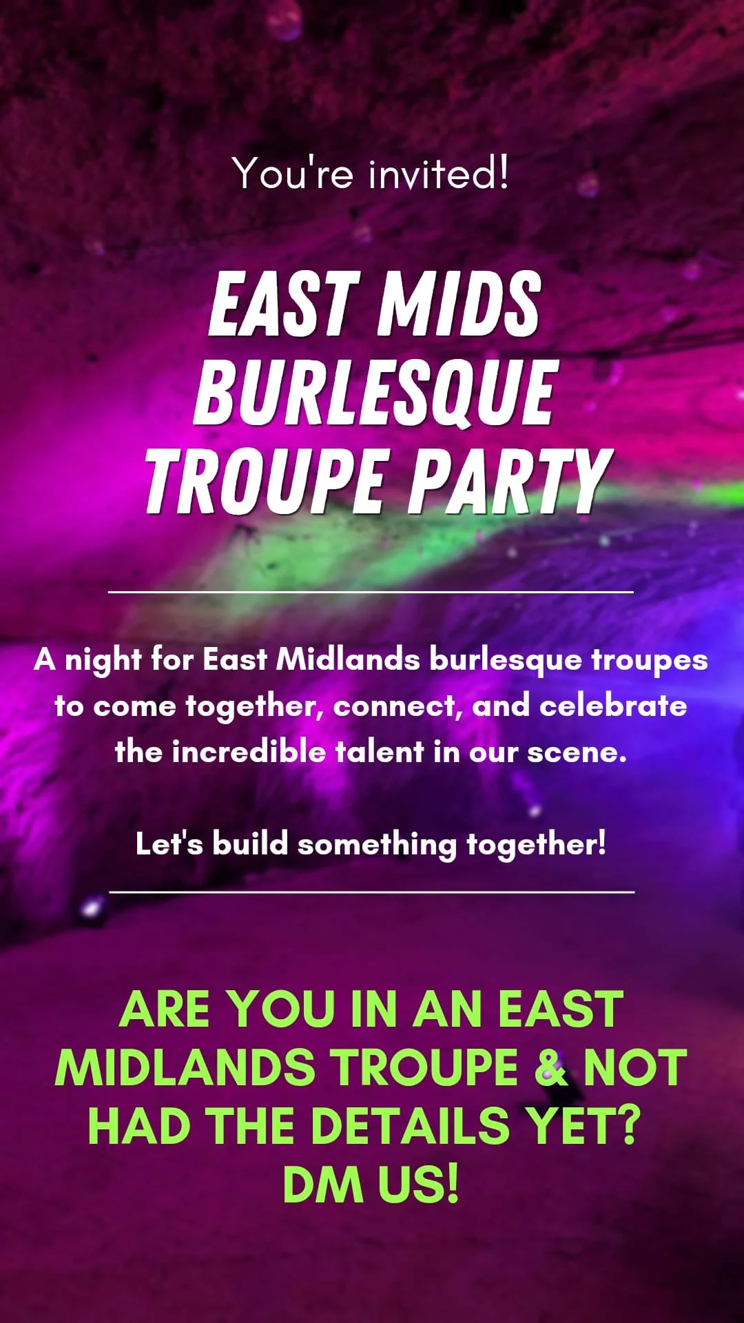 East Midlands Burlesque Troupe Party