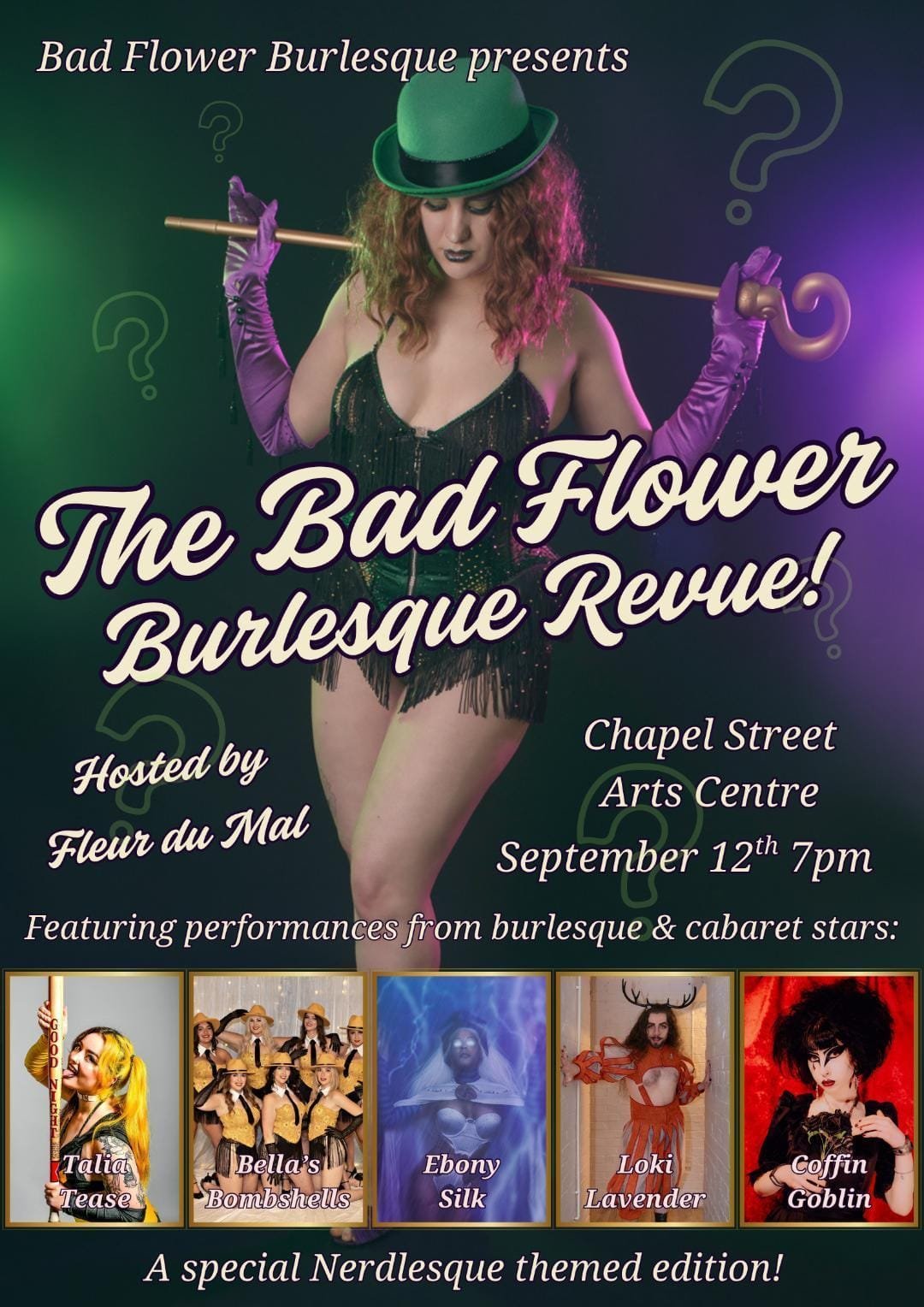 The Bad Flower Burlesque Revue | Derby | Featuring Ivie Solos