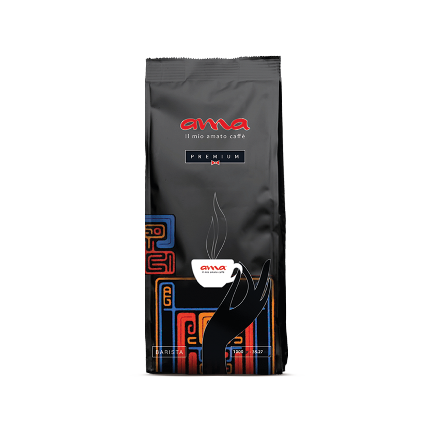 Ama Premium koffiebonen – milde en verfijnde blend met lichte zuurgraad (intensiteit 1/5)