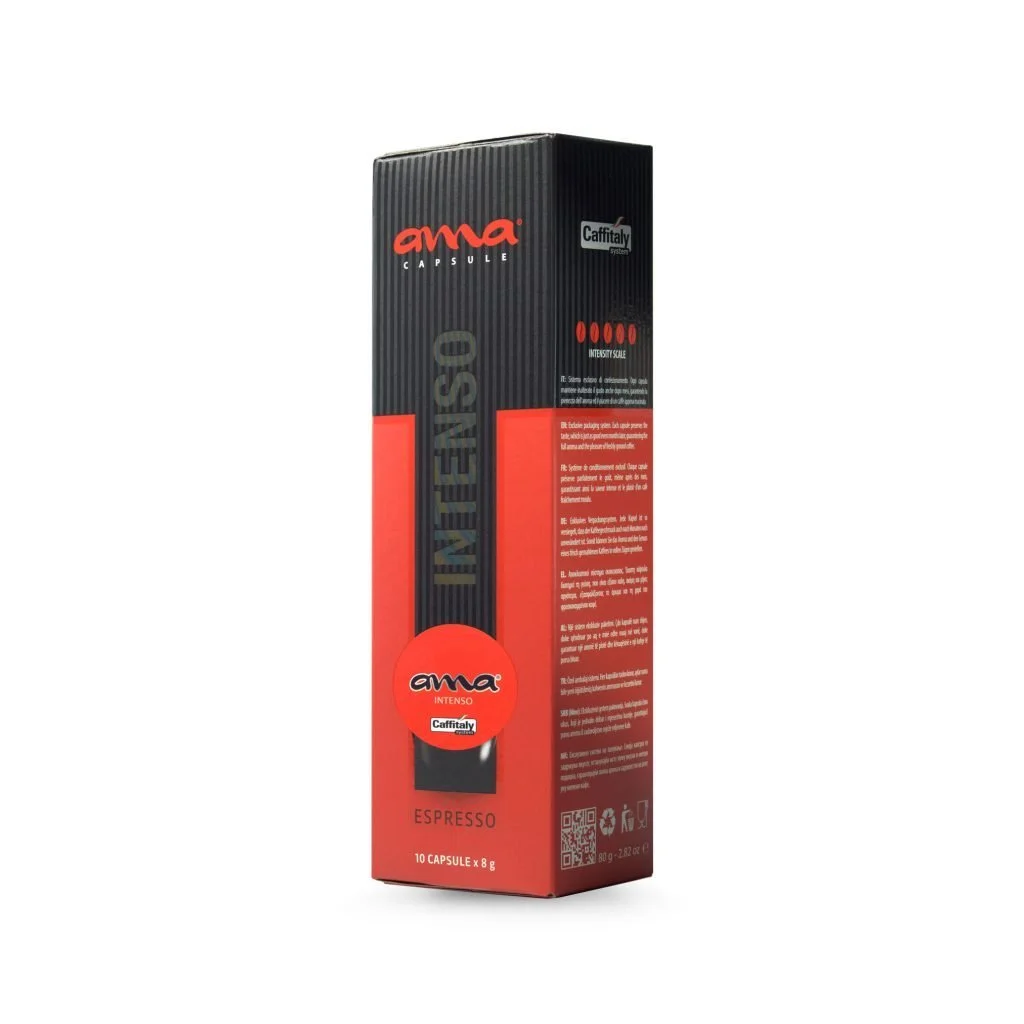Ama Intenso koffiecapsules – krachtige Italiaanse espresso (10 stuks)