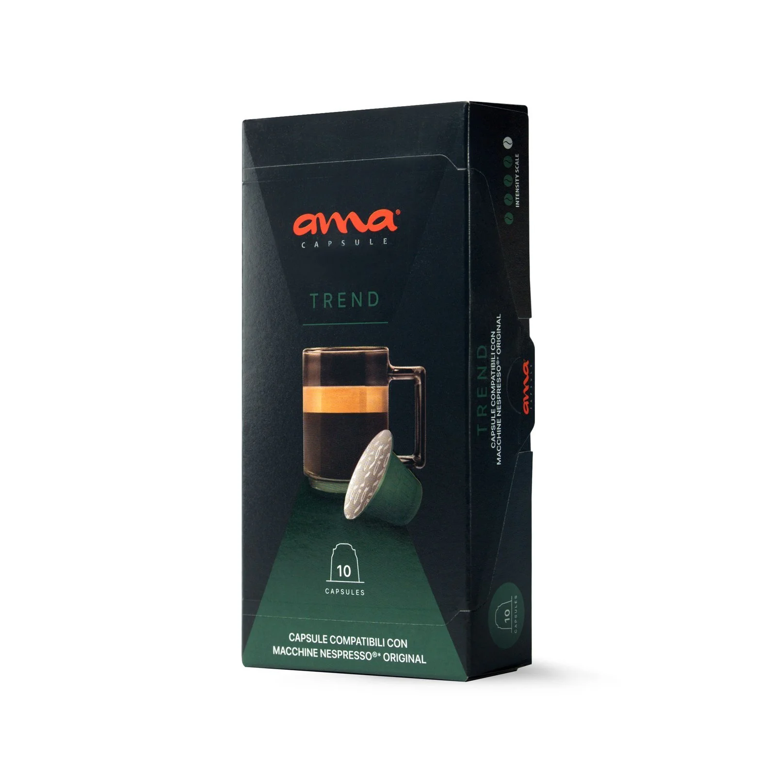 Ama Trend Nespresso compatibele koffiecapsules – gebalanceerde espresso (10 stuks)