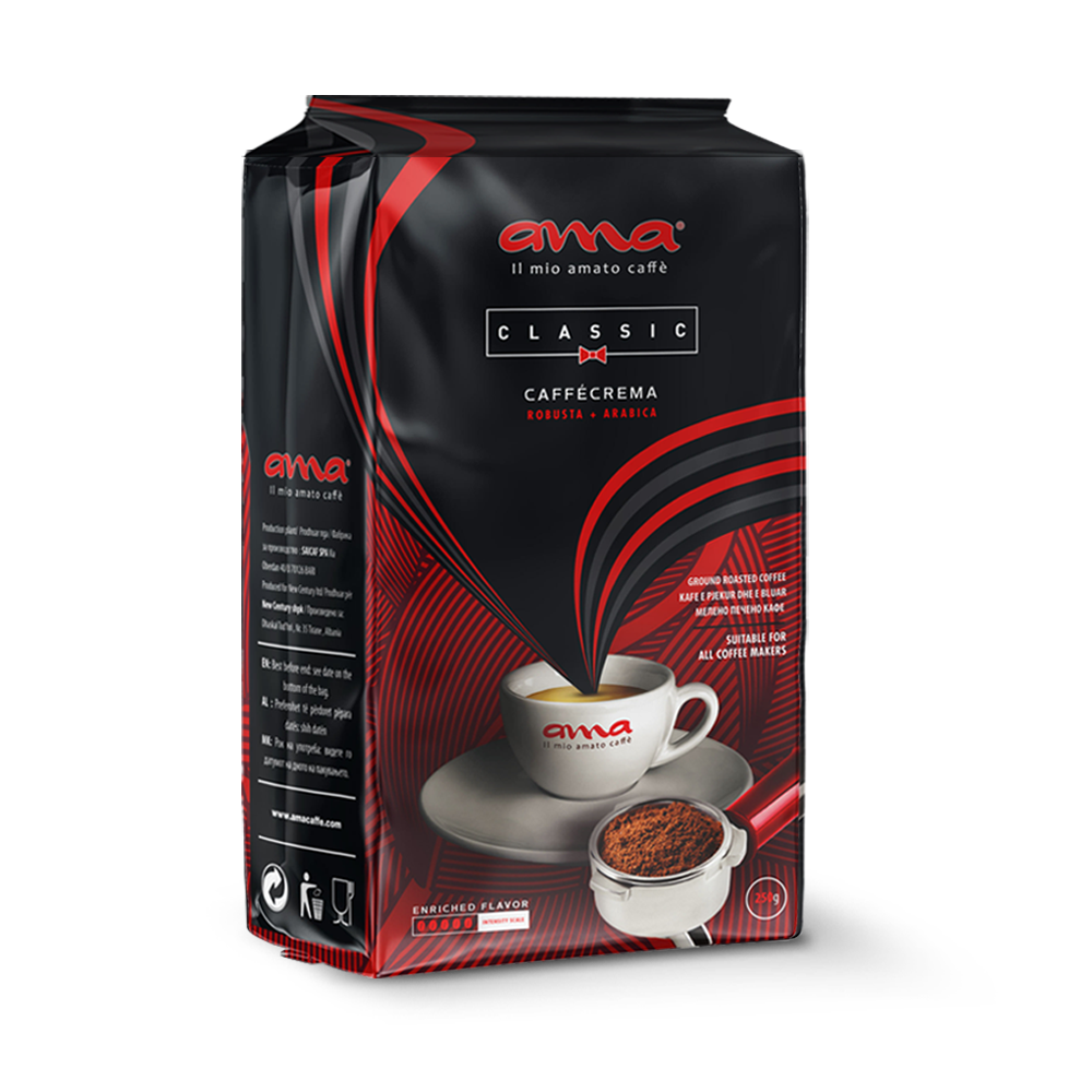 Ama koffiebonen verpakking espresso – premium koffiebonen voor bedrijven en thuisgebruik