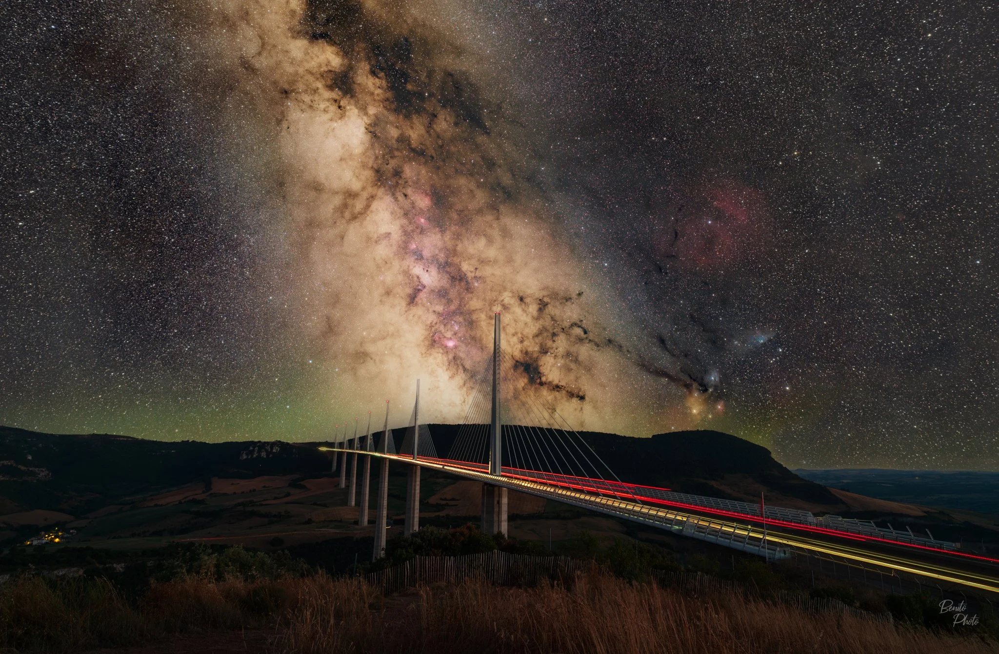 Voie Lactée et Viaduc de Millau