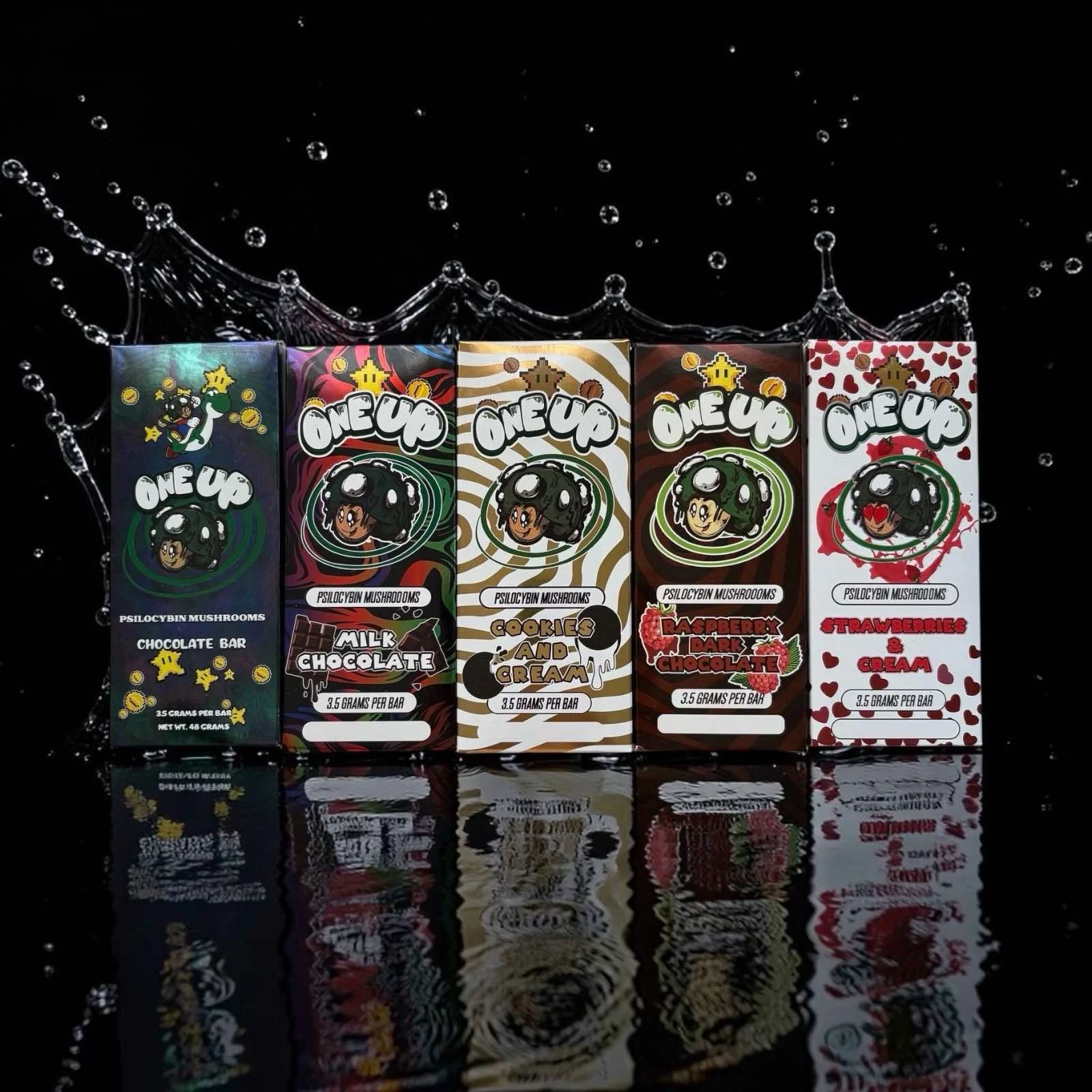 One Up Psilocybin Mushrooms Chocolate Bar 3.5 gm