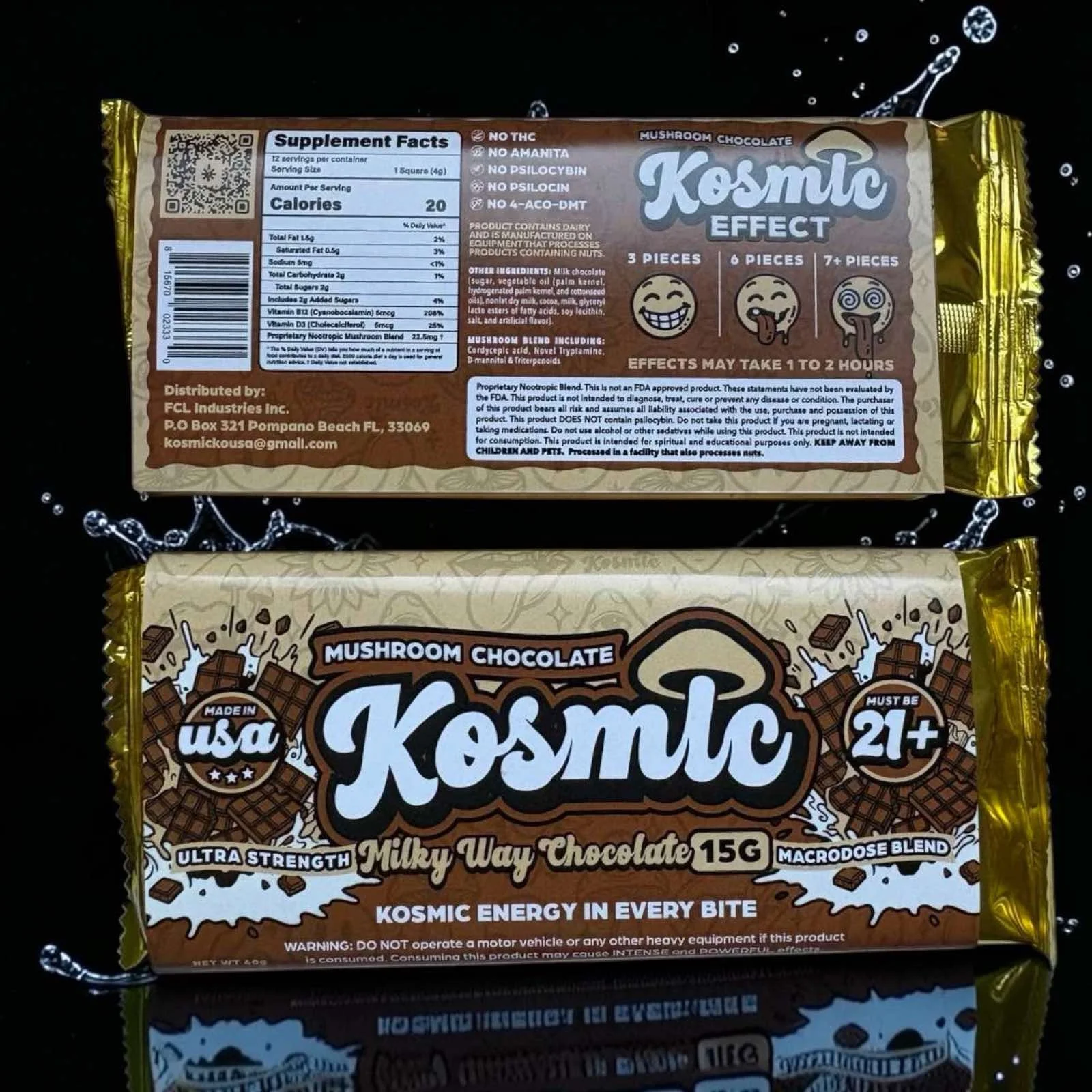 Kosmic ENERGY Mushroom Chocolate Bar