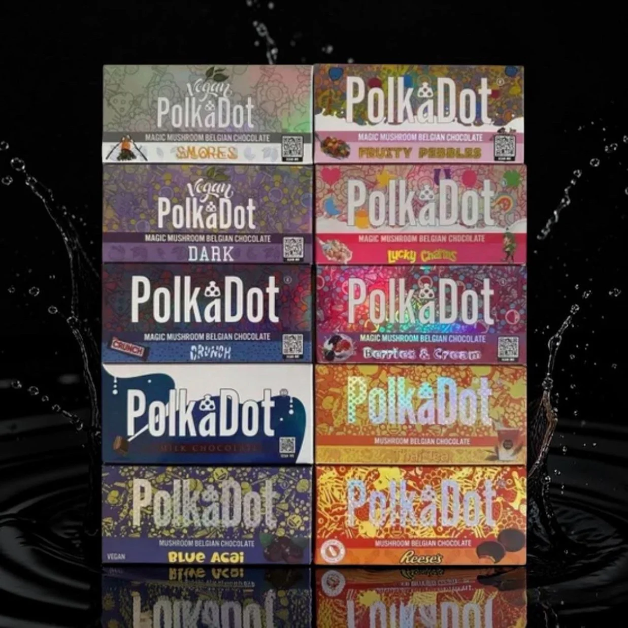 PolkaDot Magic Mushrooms Belgian Chocolate Bars 4 gm