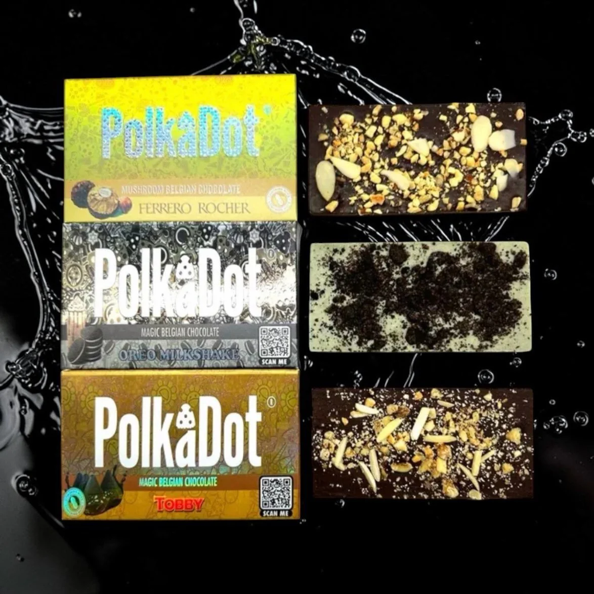 PolkaDot Magic Mushrooms Chocolate Bar 6 gm