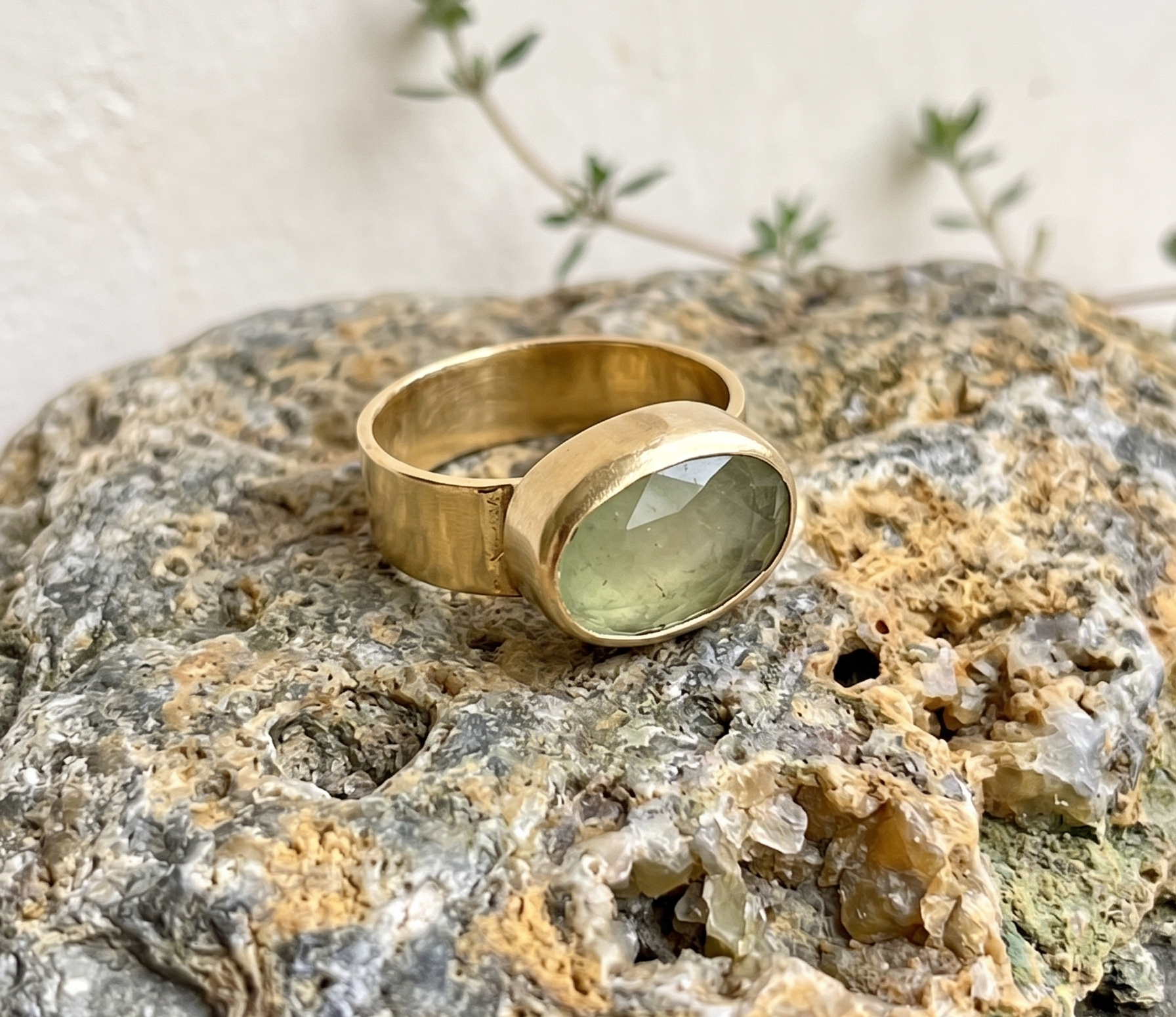 The Stillness Ring // Green Tourmaline
