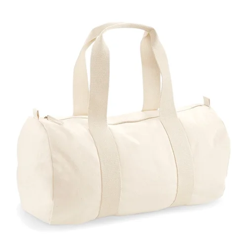 Personalised Organic Barrel Bag