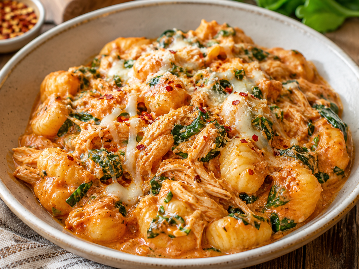Red Pesto Chicken Gnocchi