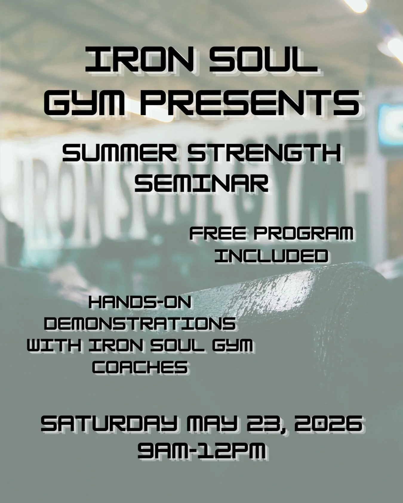 Our Summer Lifting Pass officially kicks off THIS FRIDAY with gym access open to anyone who has joined online! (Link in bio).

And then we have a Summer Lifting Seminar on Saturday May 23rd from 9a-12p, presented by @lobo.powerlifting.

In the semina