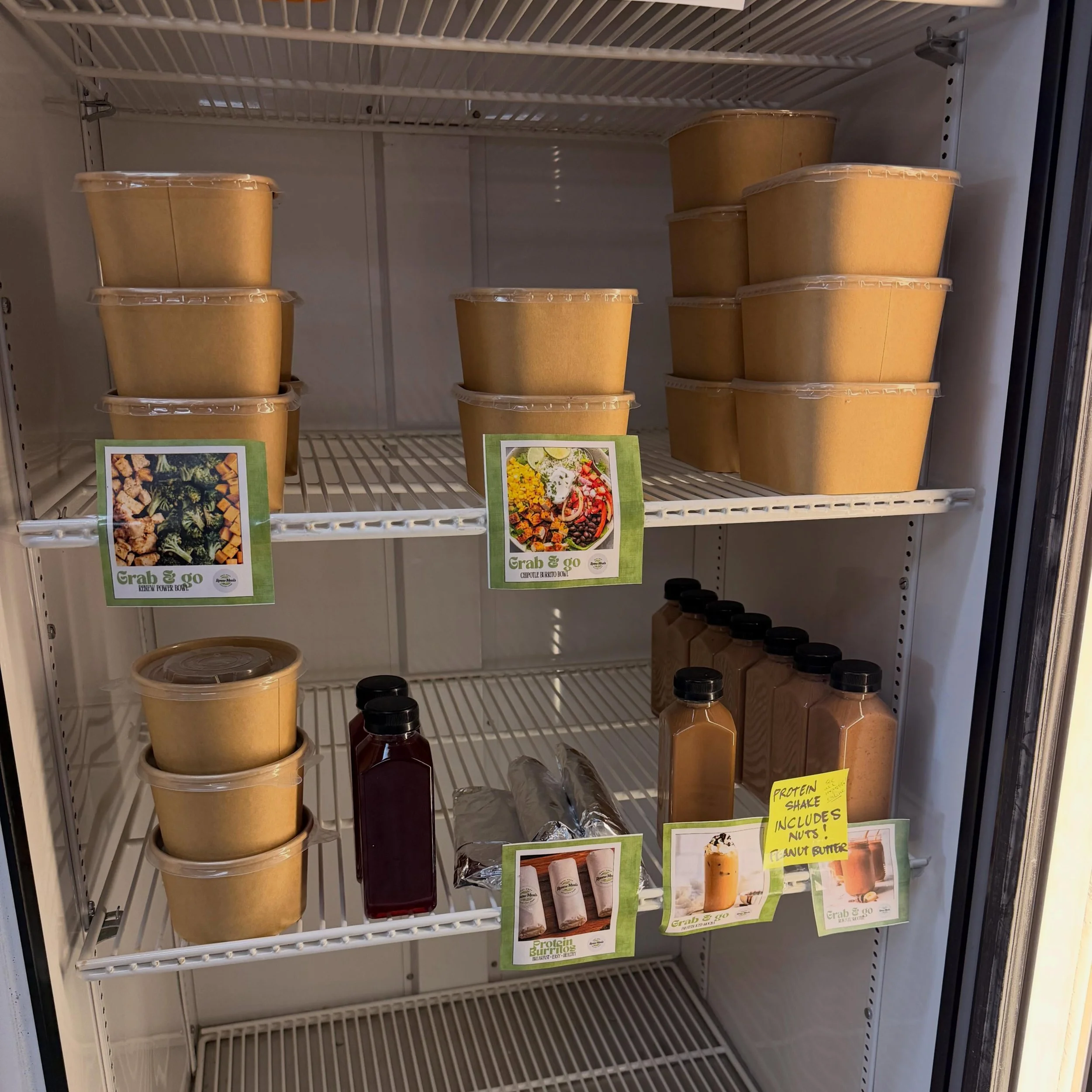 We are excited to offer food from @renewmealprep in our communal refrigerator in the gym. Makes for an easy morning or night after finishing your workout.

Please scan the QR code and pay before removing the food and if you have any issues, let us kn
