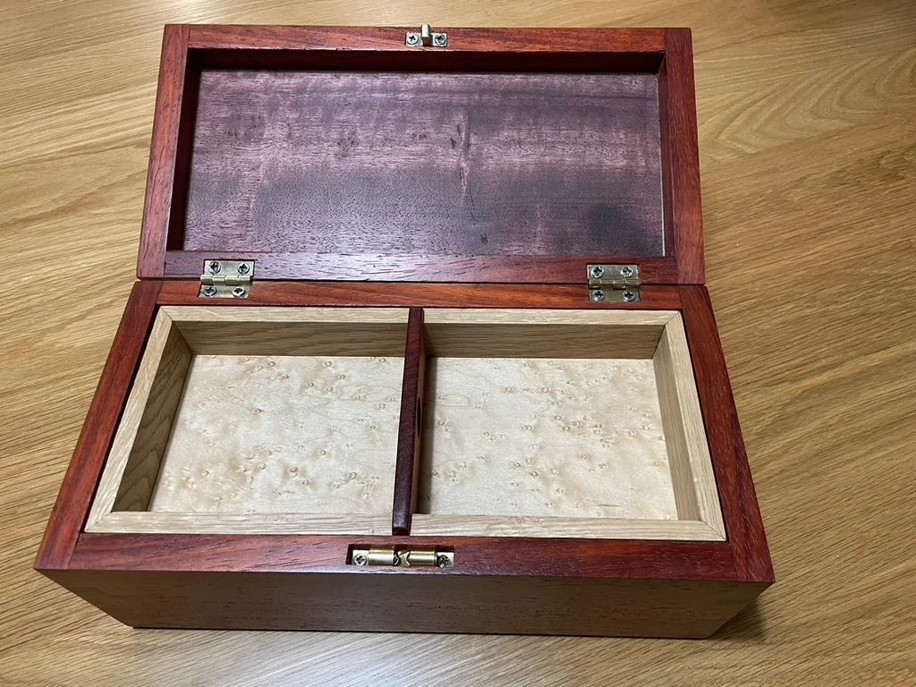 Paduk, Maple and Purpleheart Display Box