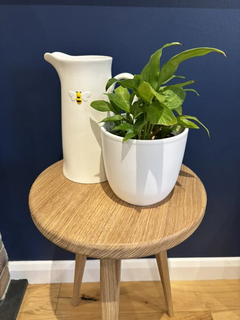 Oak Three Legged Side Table