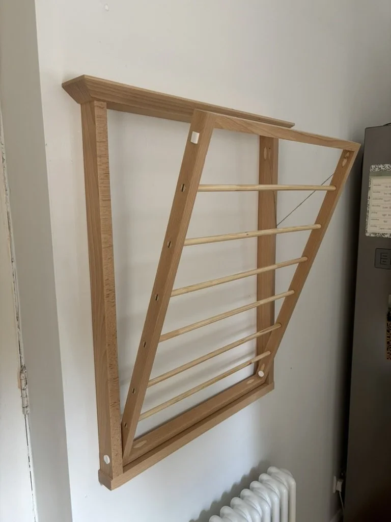 Wall Mounted Beech Clothes Hanger