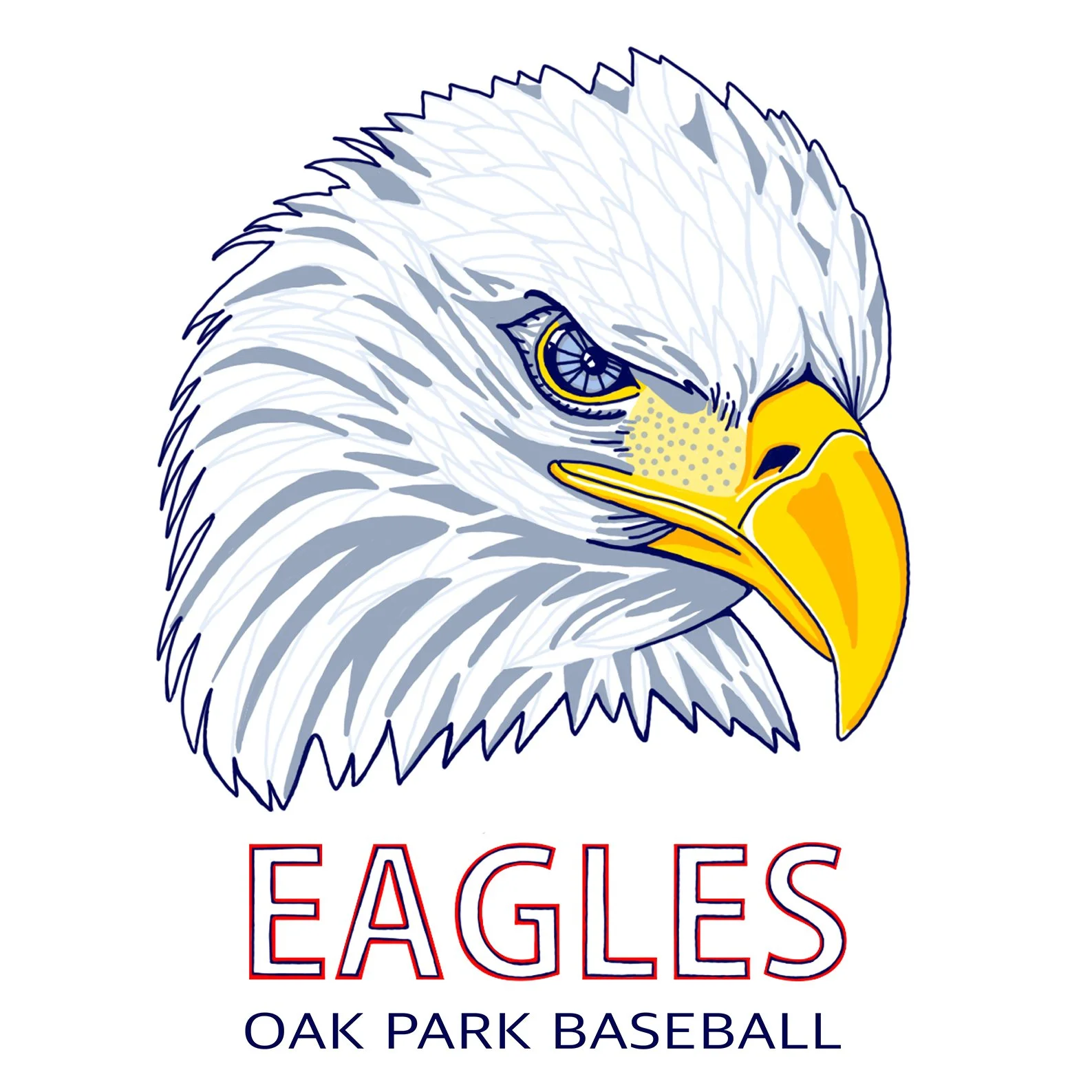 2026 EAGLES  |  Oak Park Eagles Baseball Logo