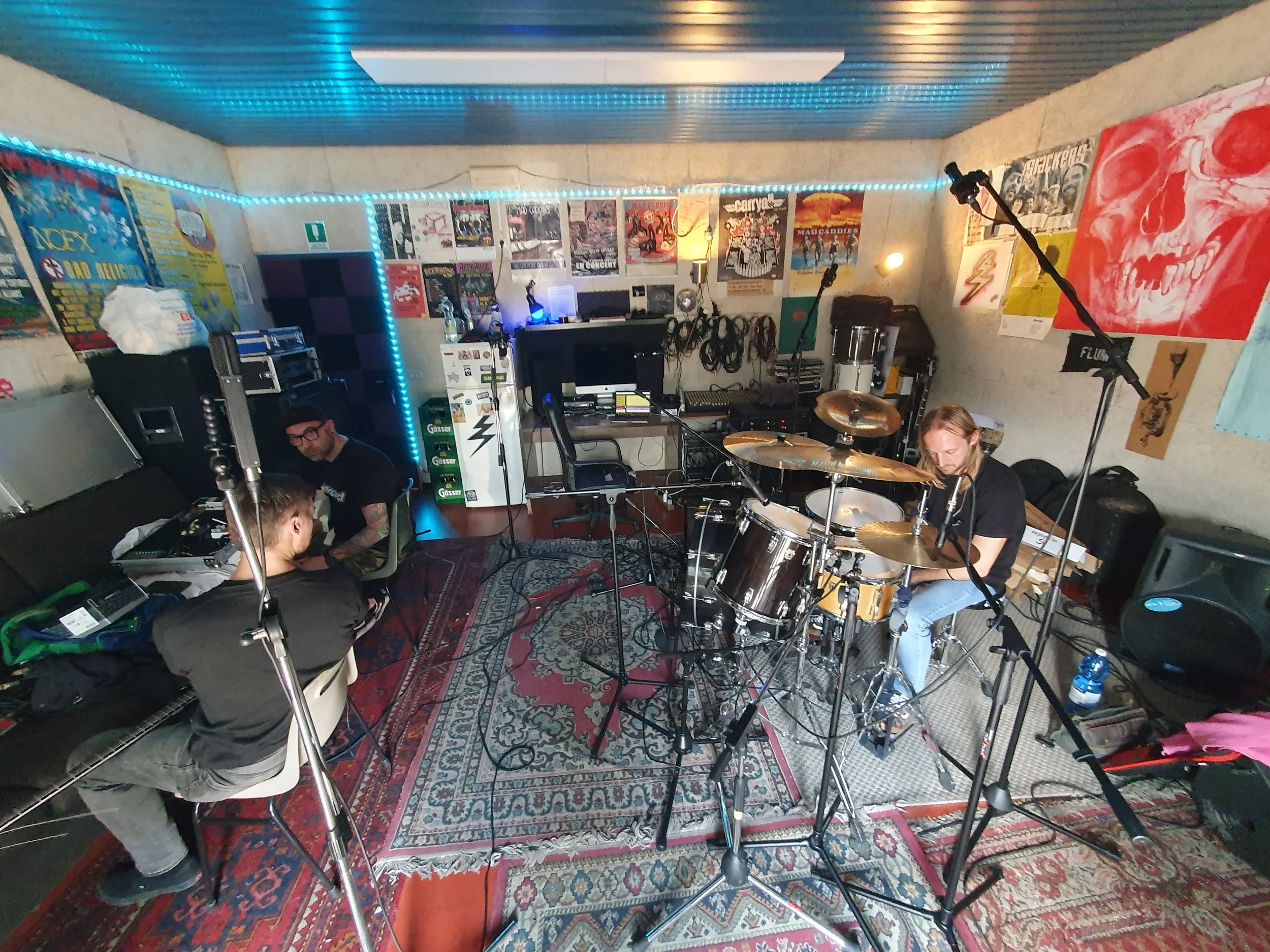 Sala prove FLUM dove sono state effettuate le registrazioni di "Altered By The Weather" e di "Tilt Test" - Tolmezzo (UD)