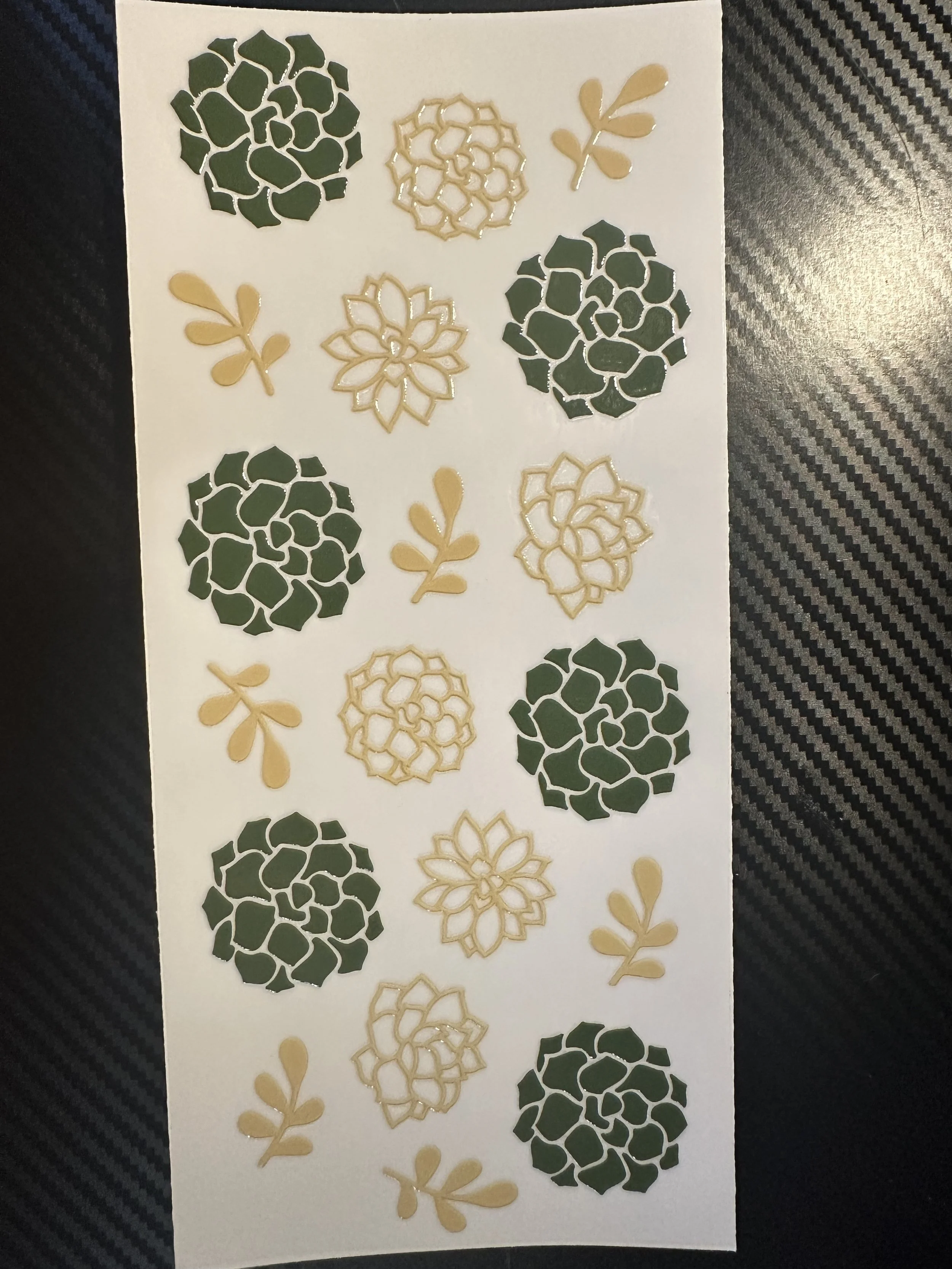 Green and gold leafs