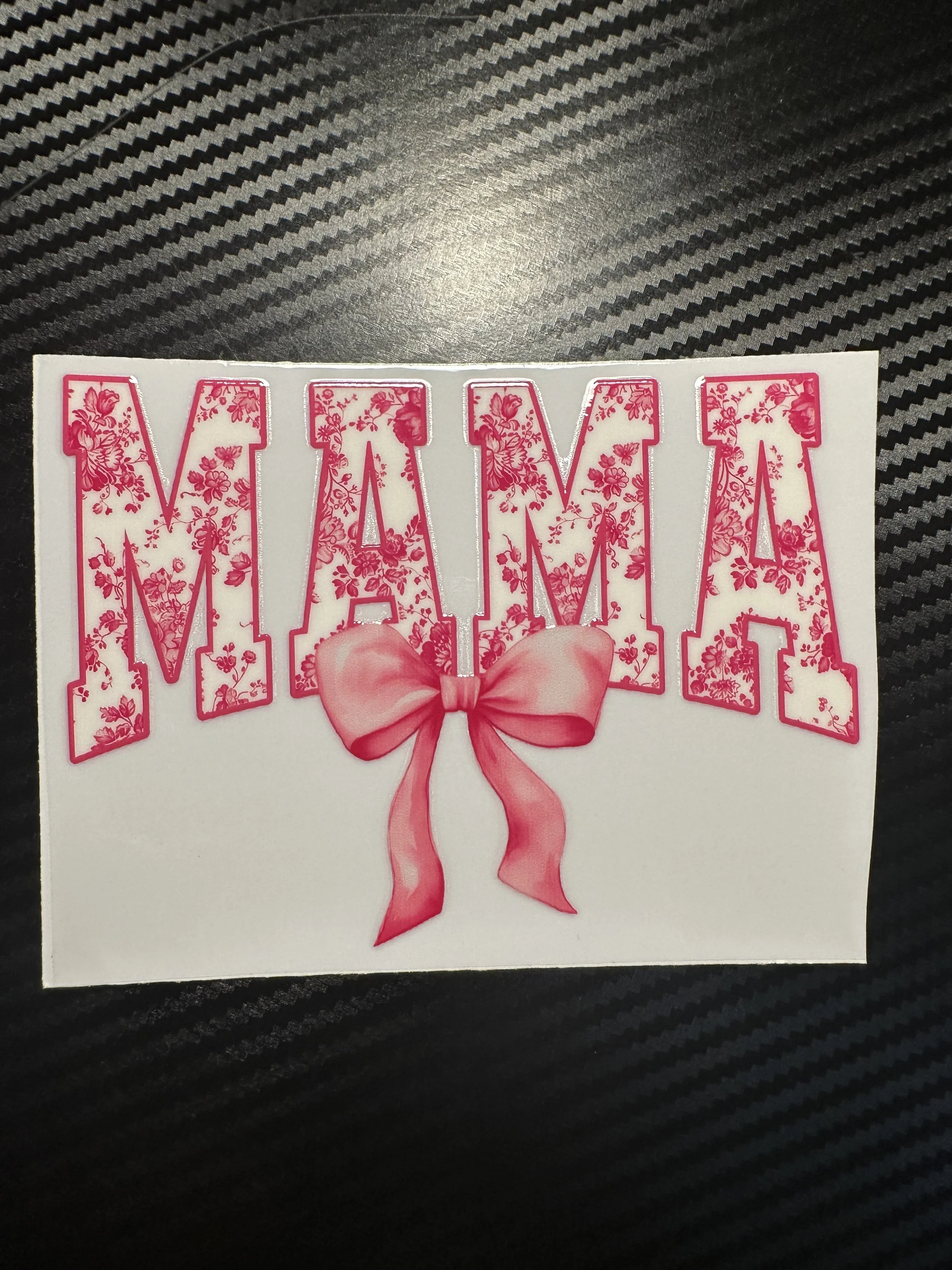 Pink bow Mama