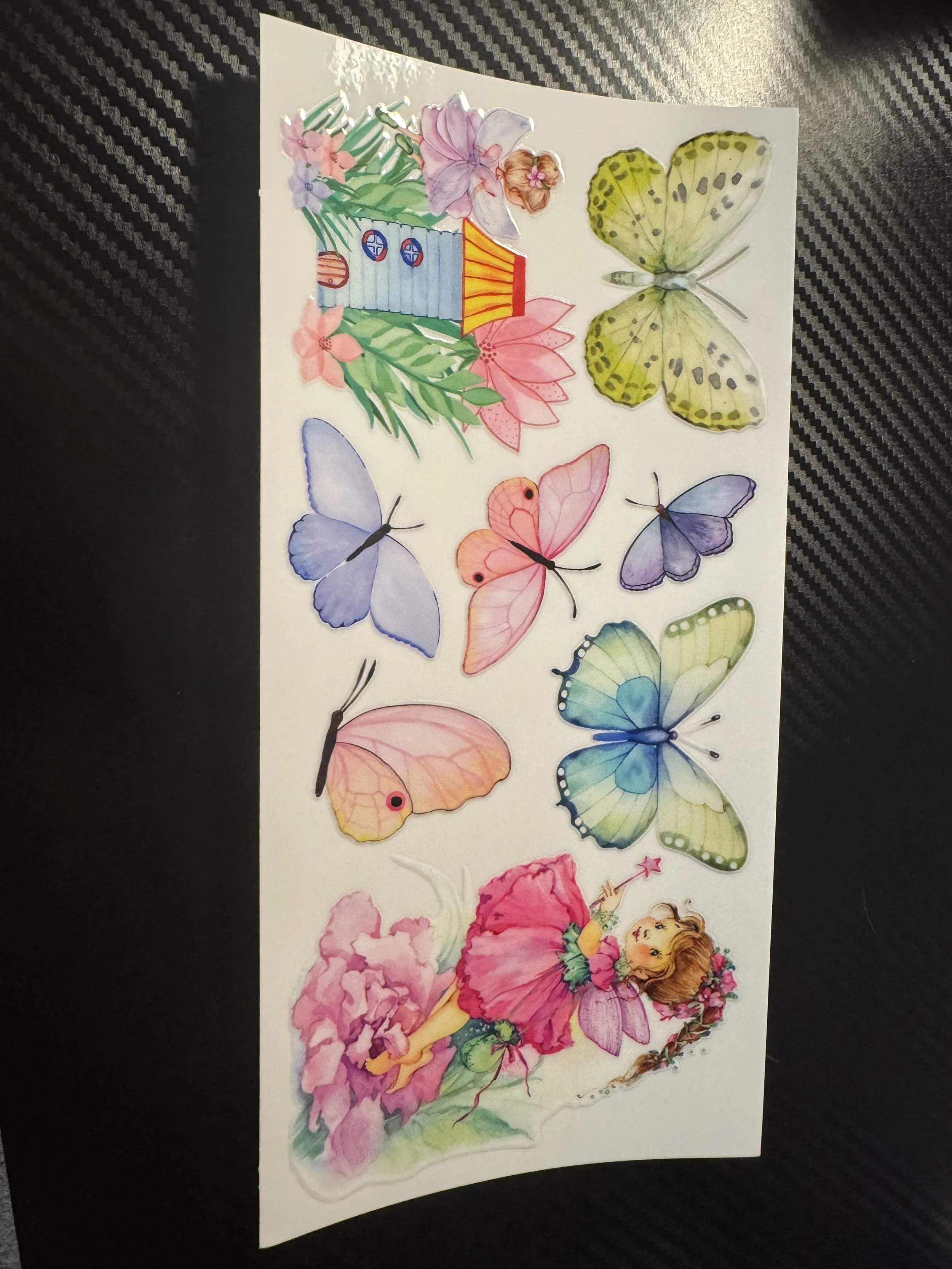 Fairy with colorful butterflies