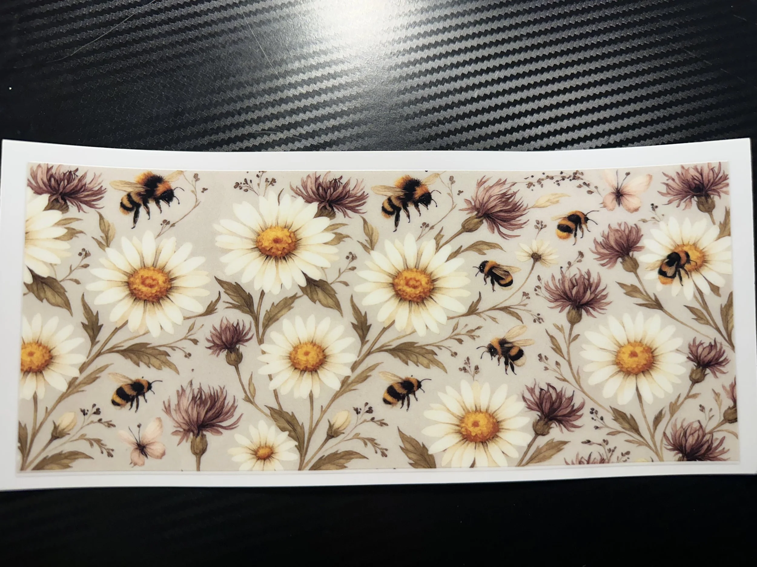 White flowers and bees