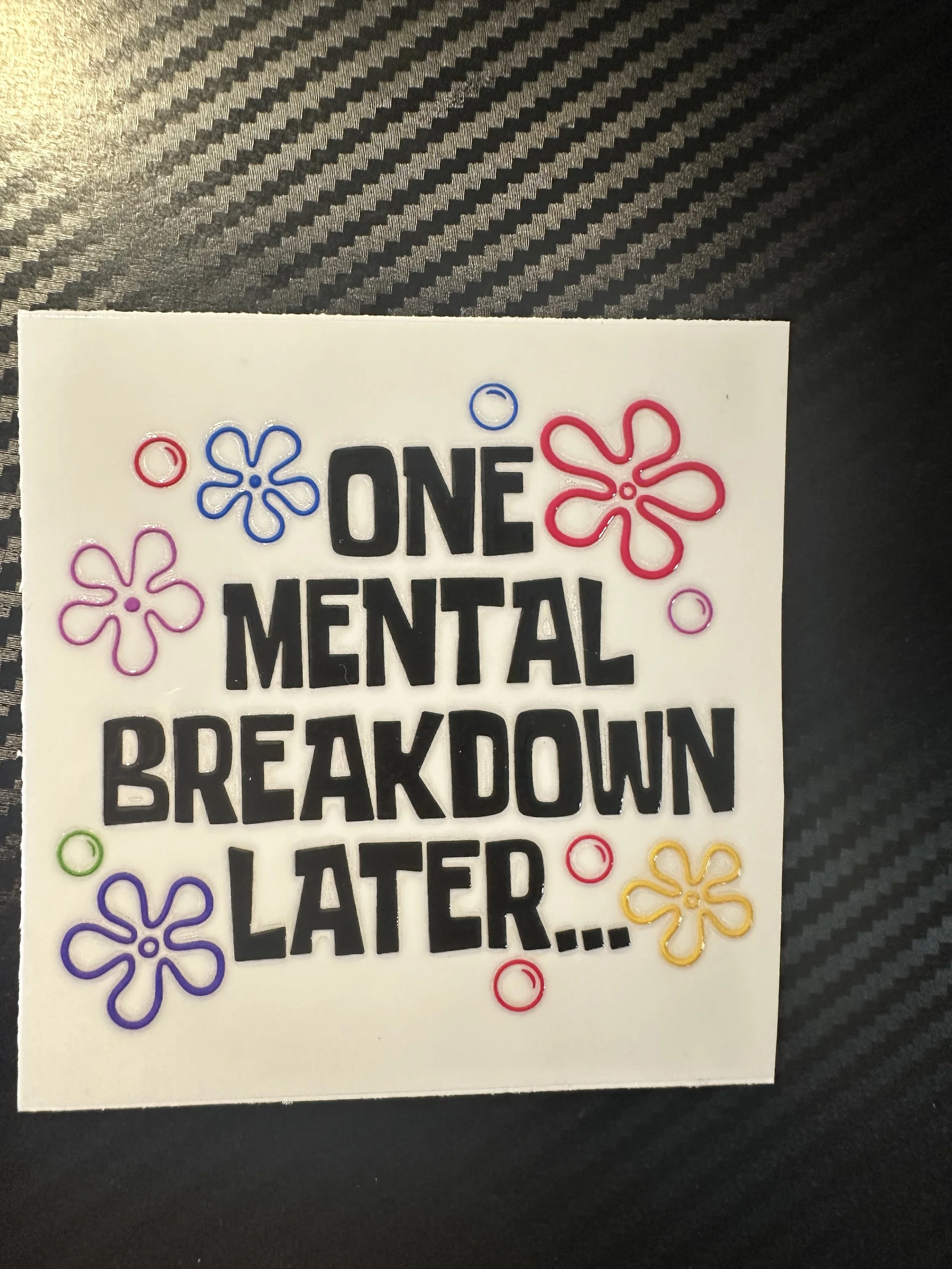 One mental breakdown later