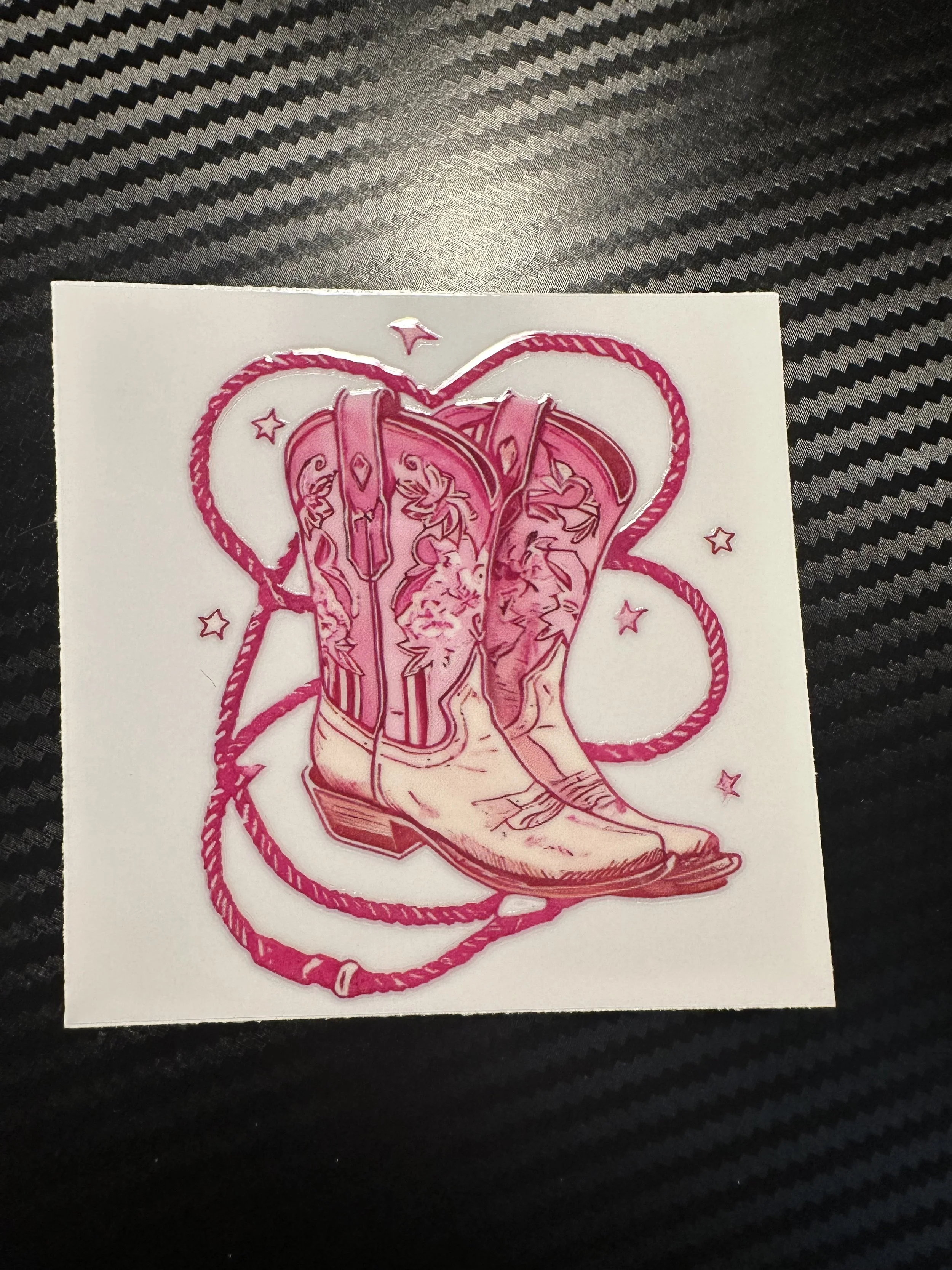 Pink cowgirl boots
