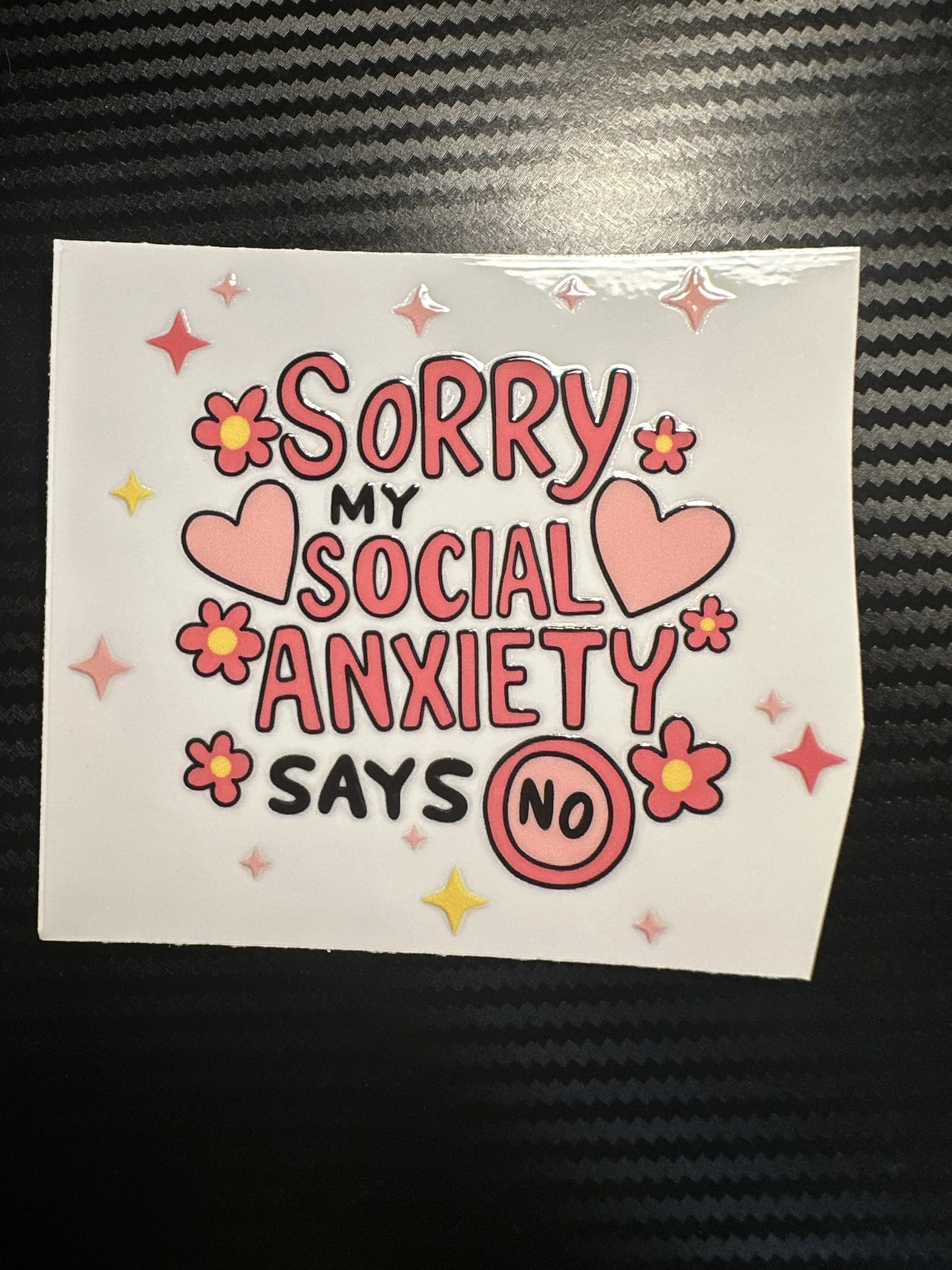 Sorry my social anxiety says no