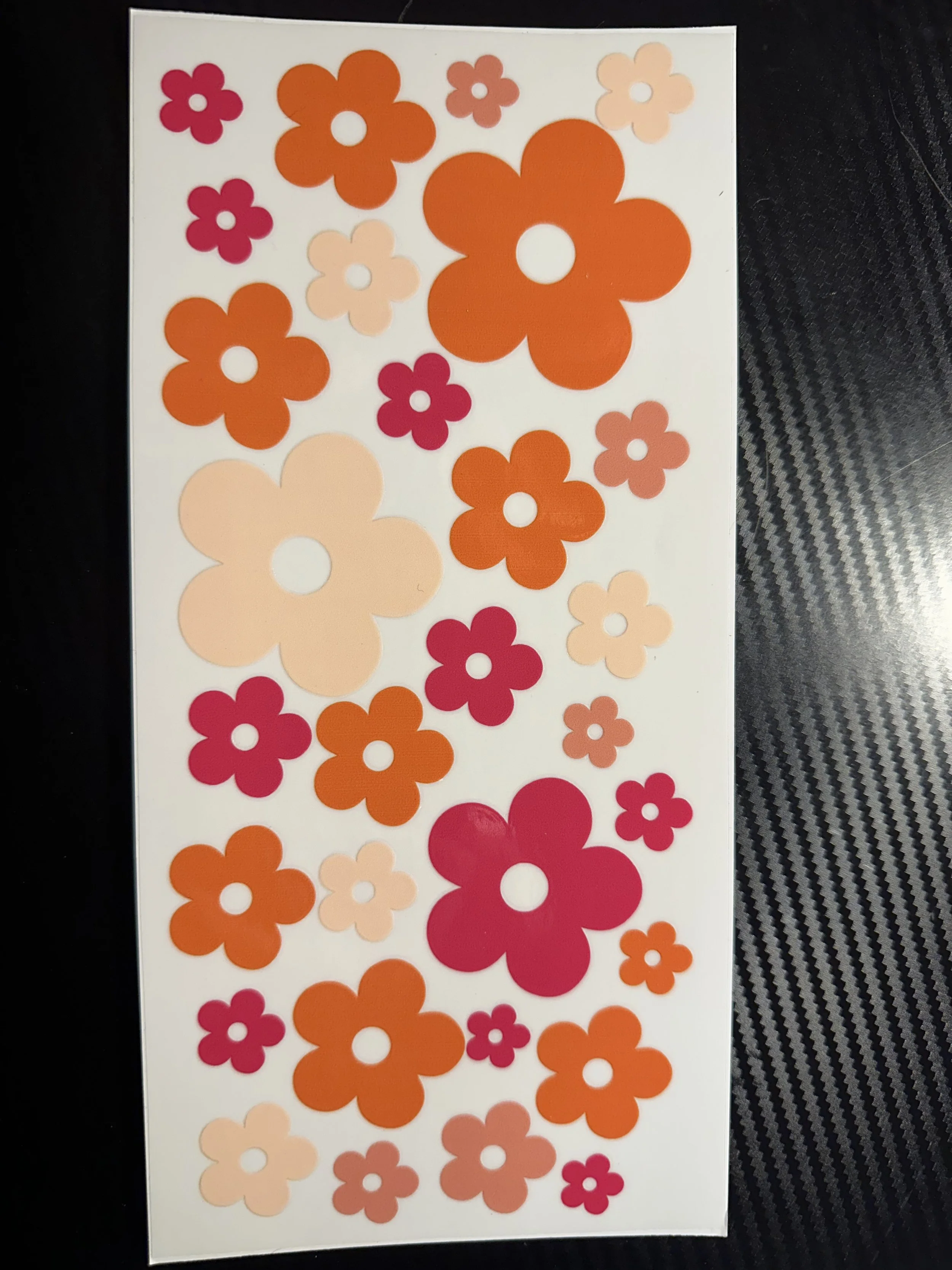 Pink and orange flowers