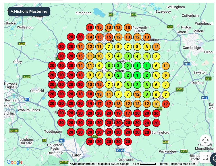 Leadsnap heat map
