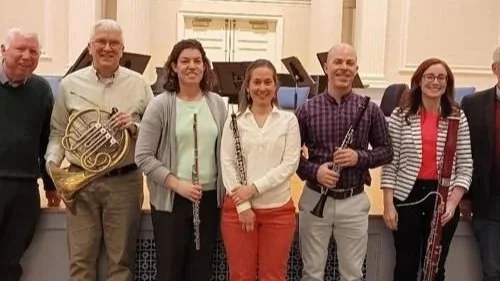 The Sunderman Wind Quintet. With composer Hollis Thoms