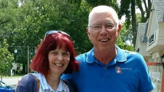 Garth with composer Juliana Hall, July, 2018, Simsbury, Connecticut