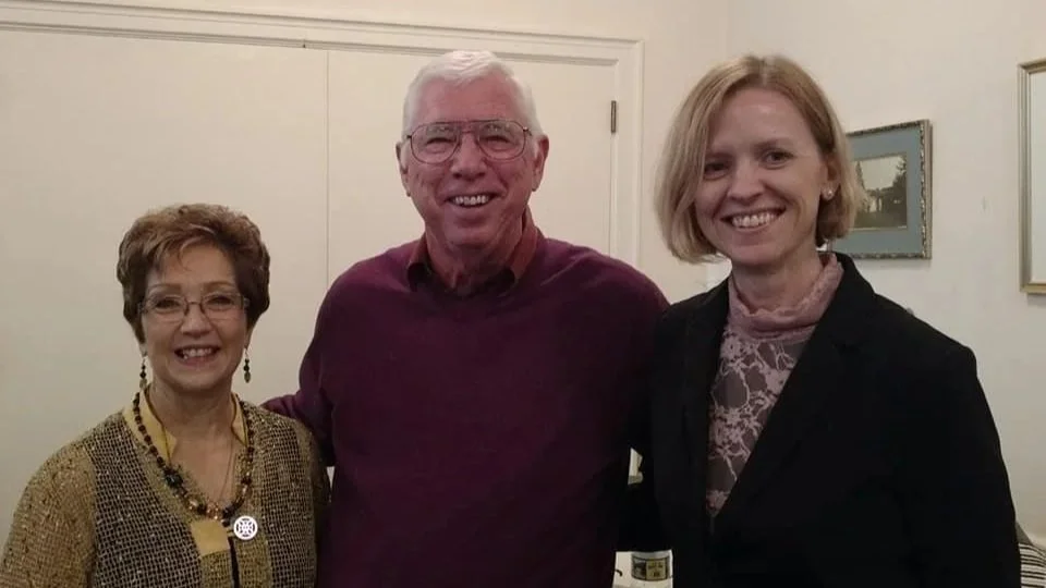 Garth with Soprano Cora Gamelin-Osenbach and guitarist Candice Mowbray after a concert in Pottsville, PA October 14, 2018