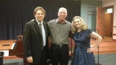 Garth Baxter with Andrew Stewart and Annie Gill