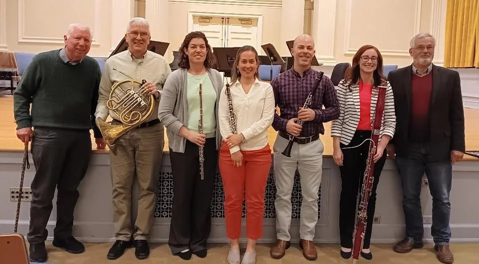 The Sunderman Wind Quintet. With composer Hollis Thoms