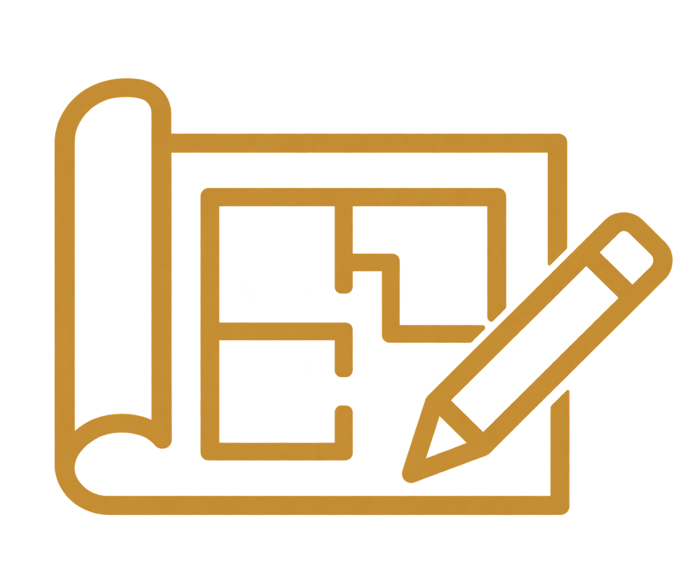 Yellow folder icon with a red bookmark and a yellow pencil overlay.