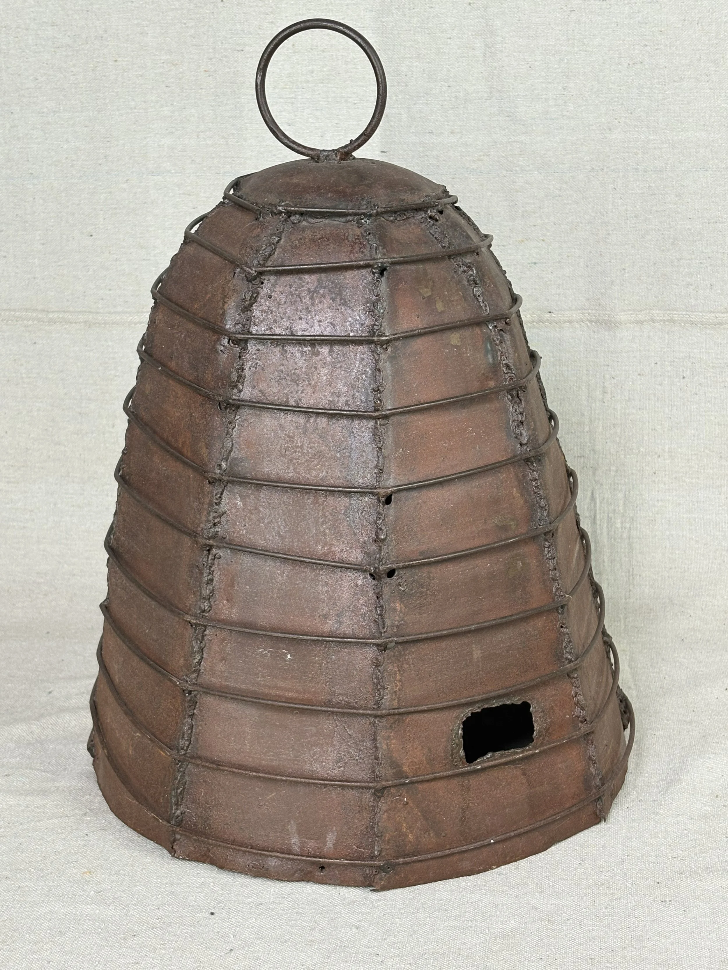 Hand Crafted Metal Skep/ Beehive Form, early 20th century