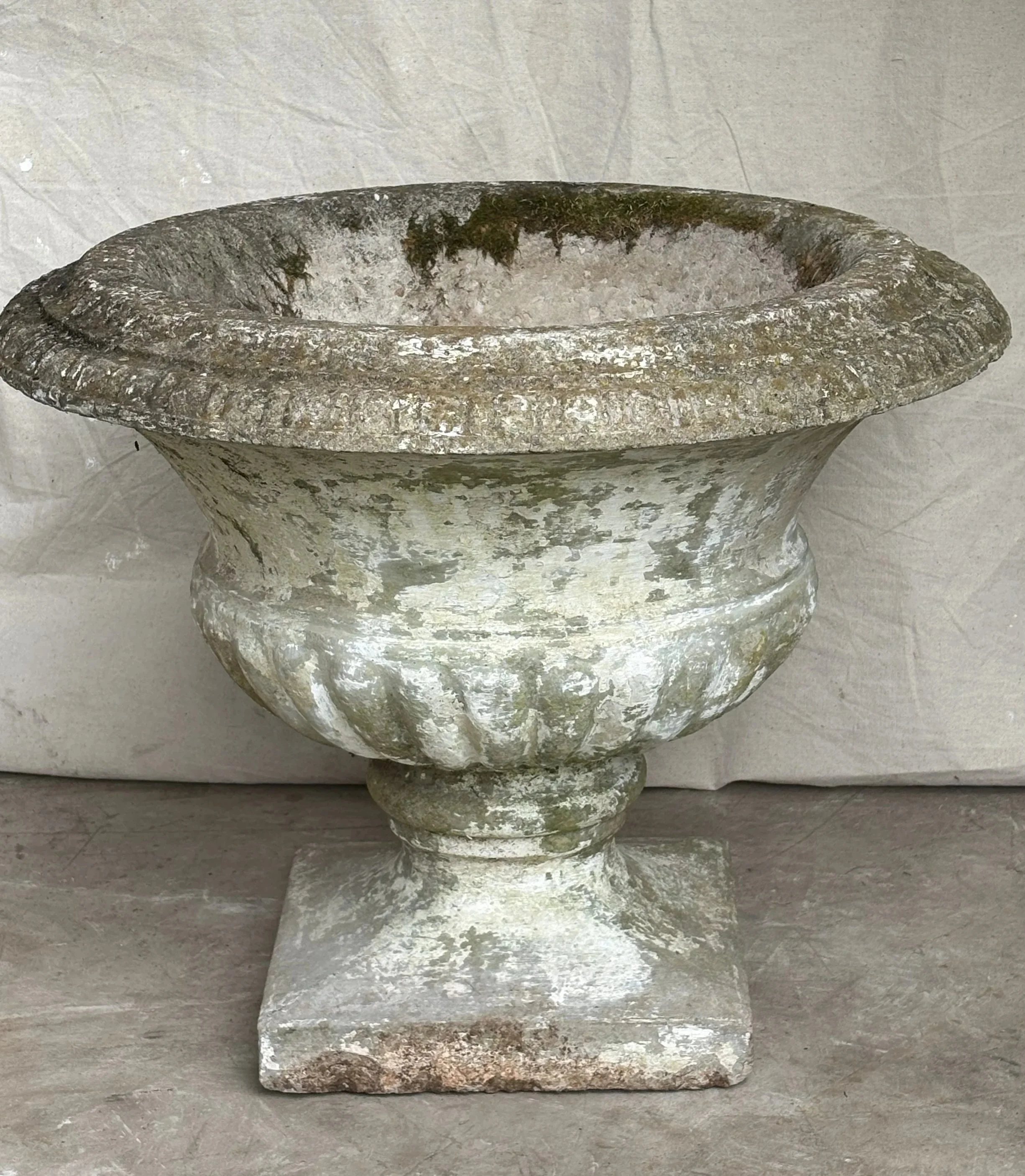 Cast Stone Campana Garden Urn, American 1930-1950
