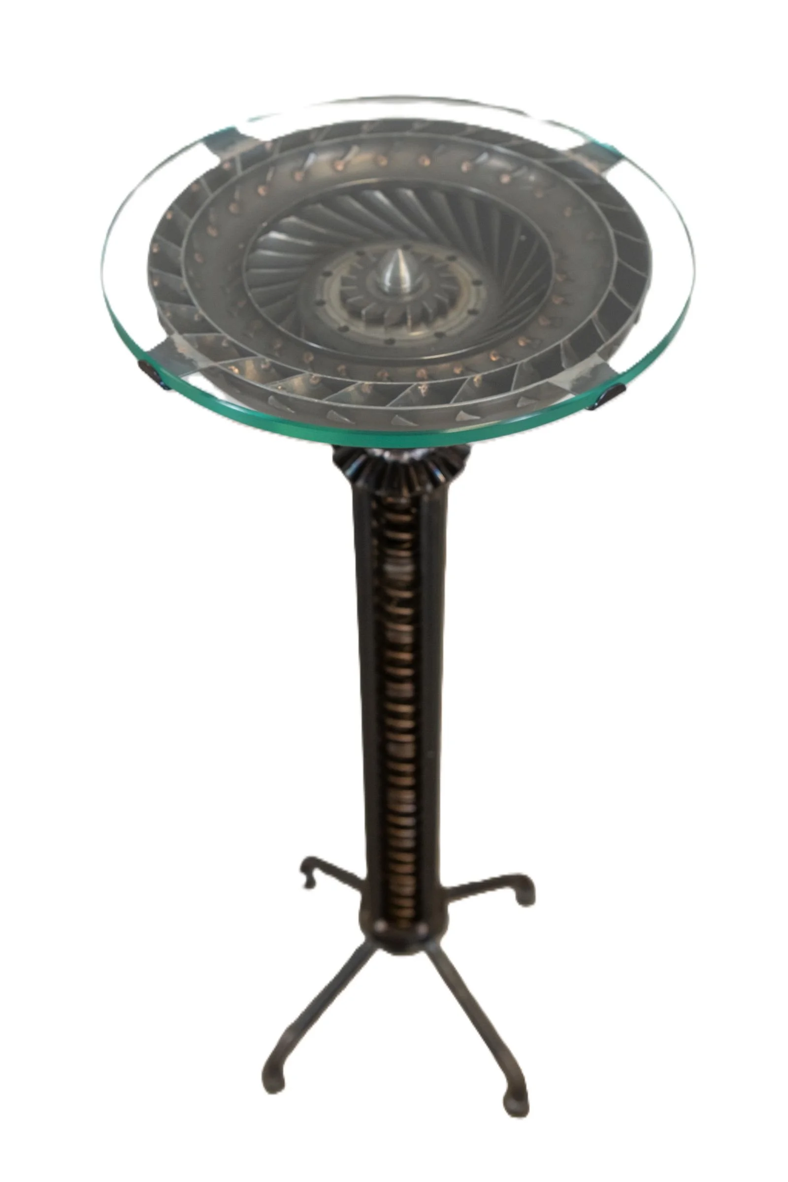 Industrial Turbine Table, John F. Little, steel, 21st century