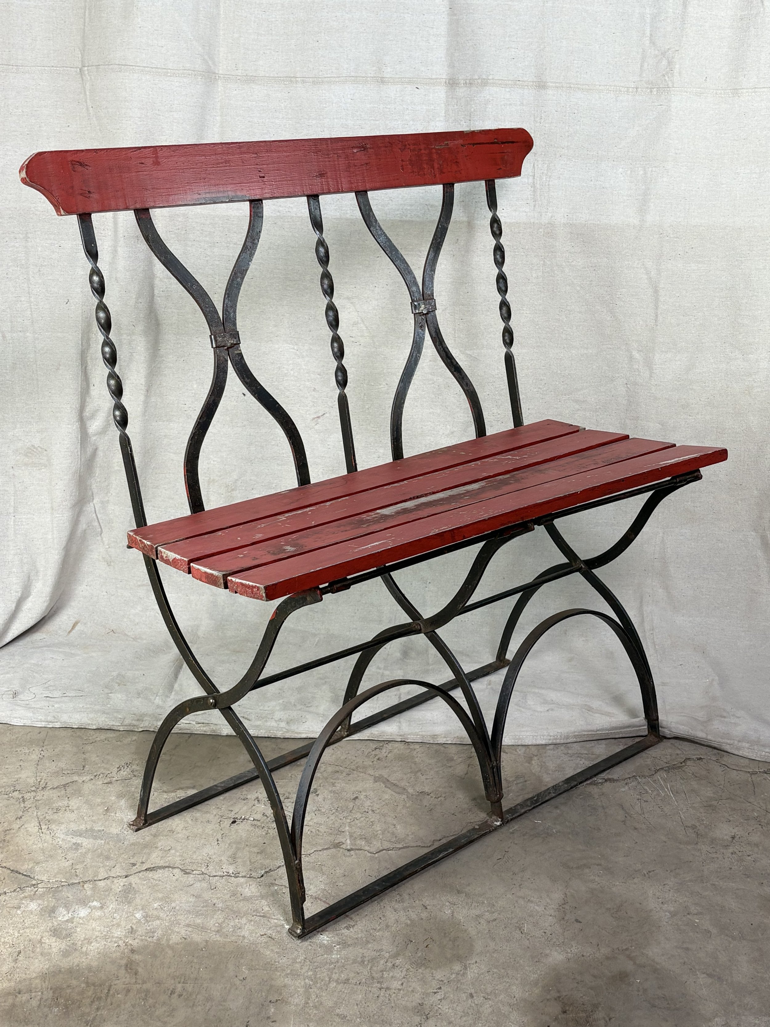 French Bistro Bench, 1940-1960