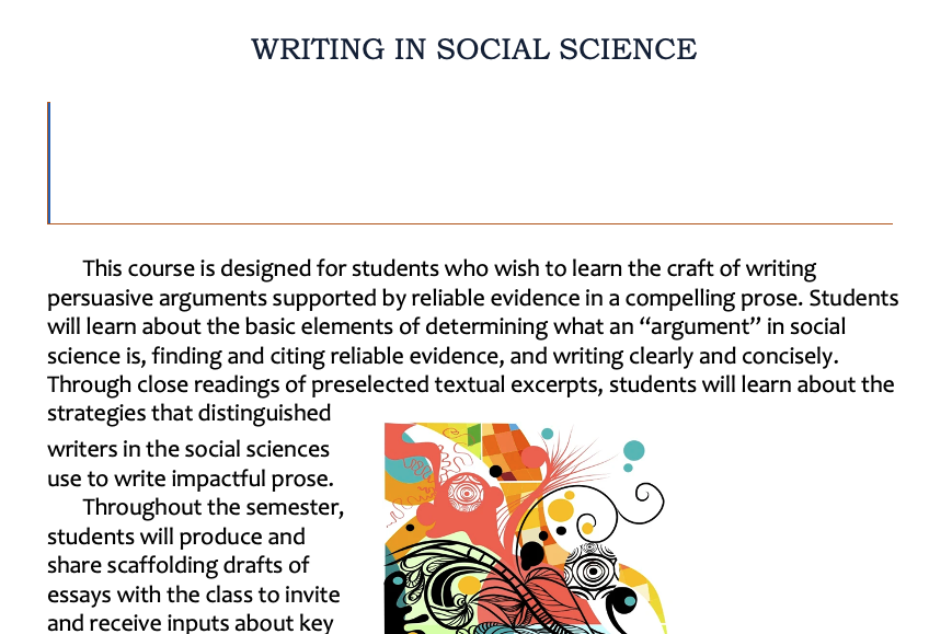 Syllabus screenshot