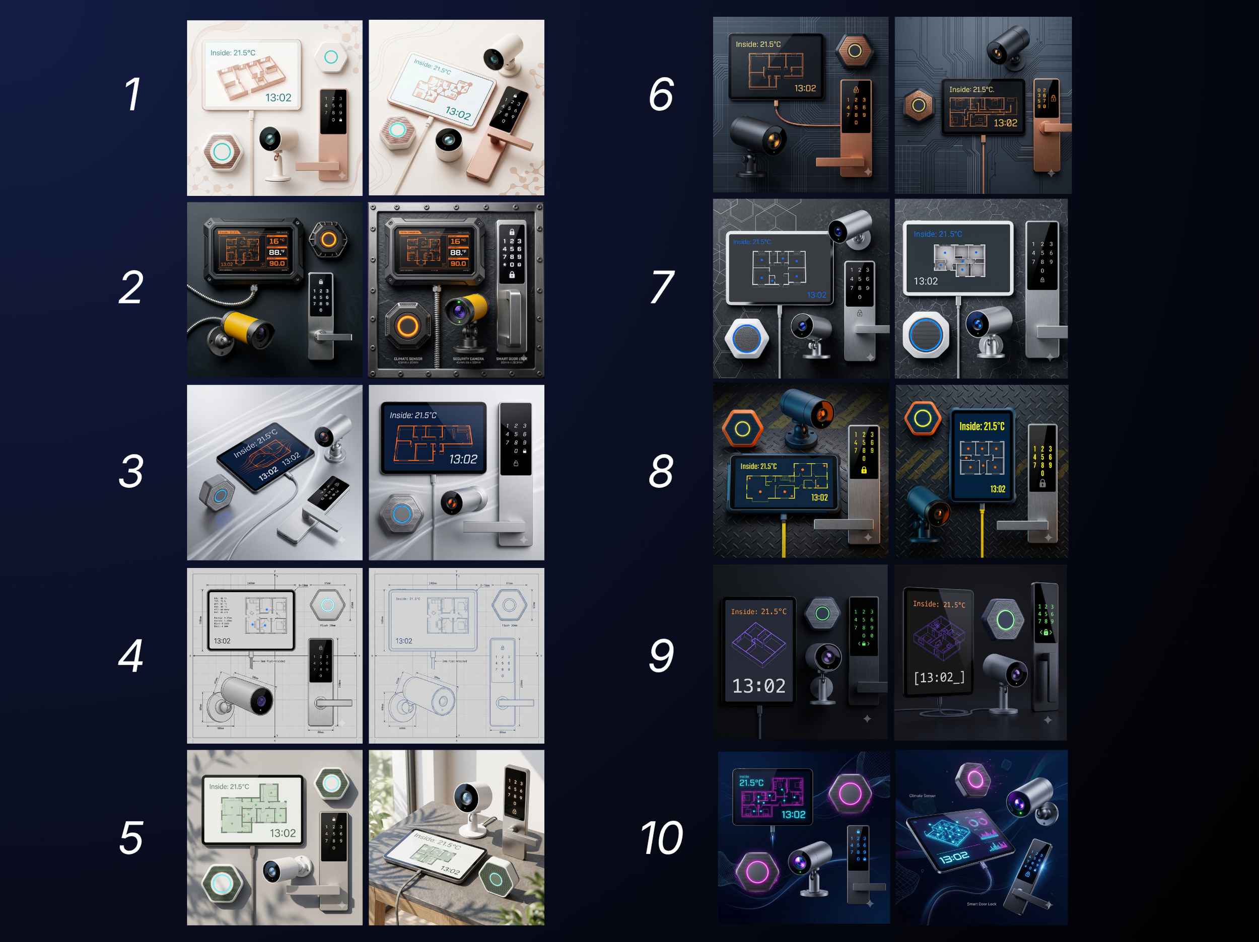 Visualizing the Invisible: 10 Engineering Brand Styles &amp; Concept Product Photography using Gemini 