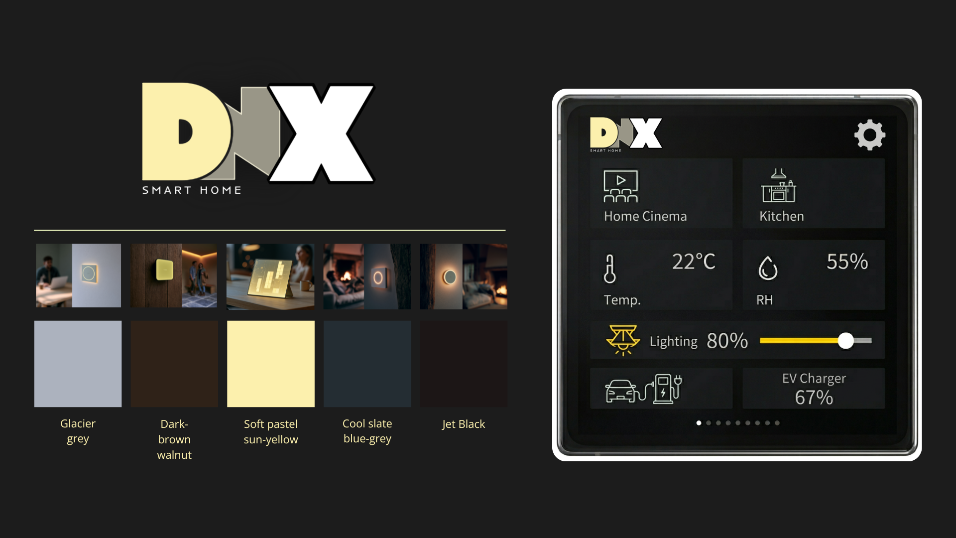 Animated logo and visual identity framework for the DNX brand.