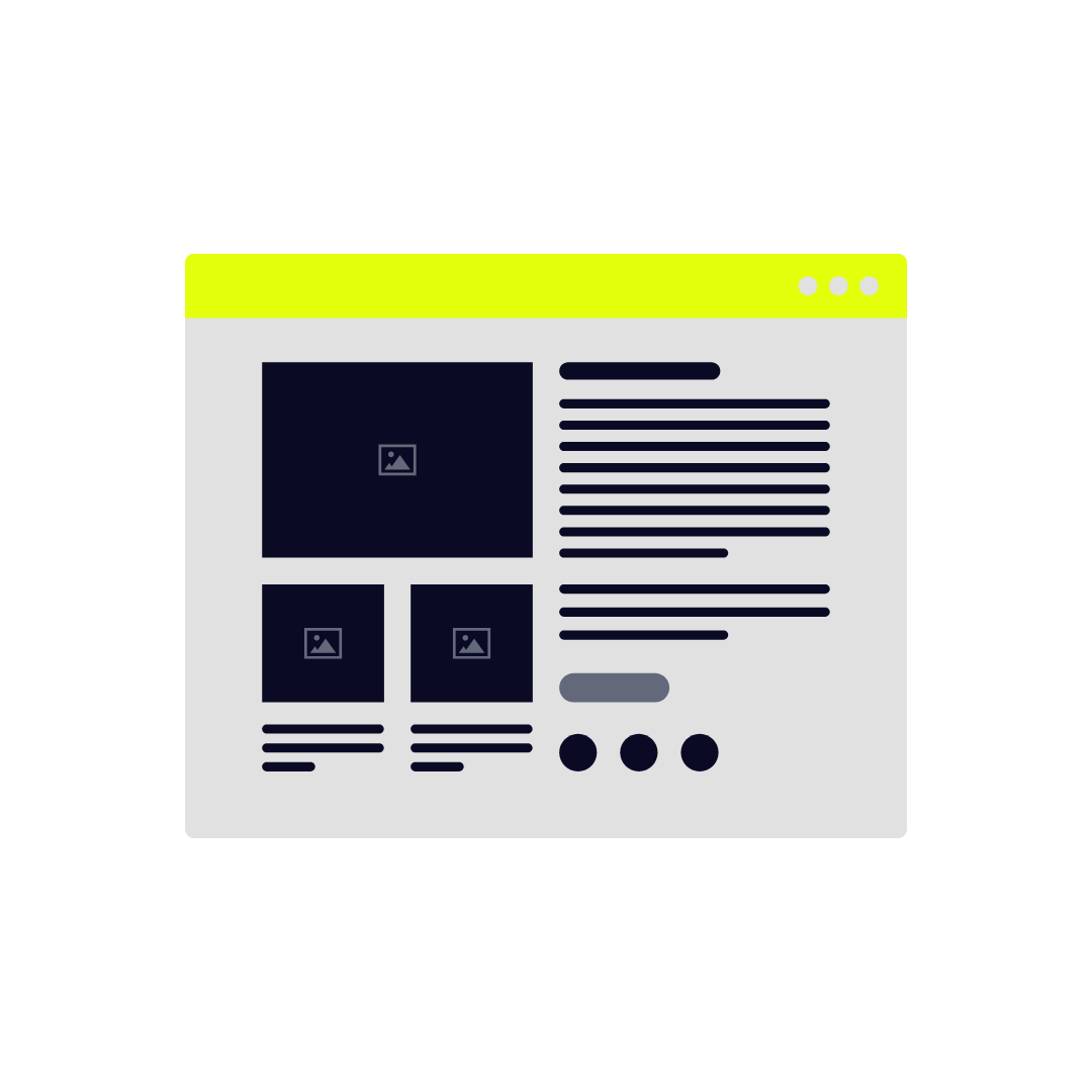 Icon representing content management showing an organized digital publishing schedule and content pipeline.