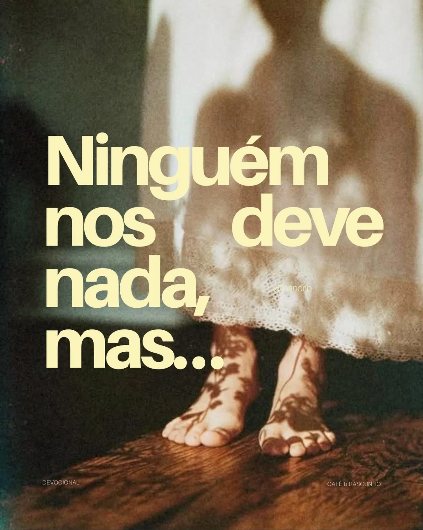Ningu&eacute;m nos deve nada, mas vivemos esperando que as pessoas reconhe&ccedil;am nosso esfor&ccedil;o, retribuam nossa dedica&ccedil;&atilde;o, valorizem nossos sacrif&iacute;cios e correspondam &agrave;s nossas expectativas e quando isso n&atild
