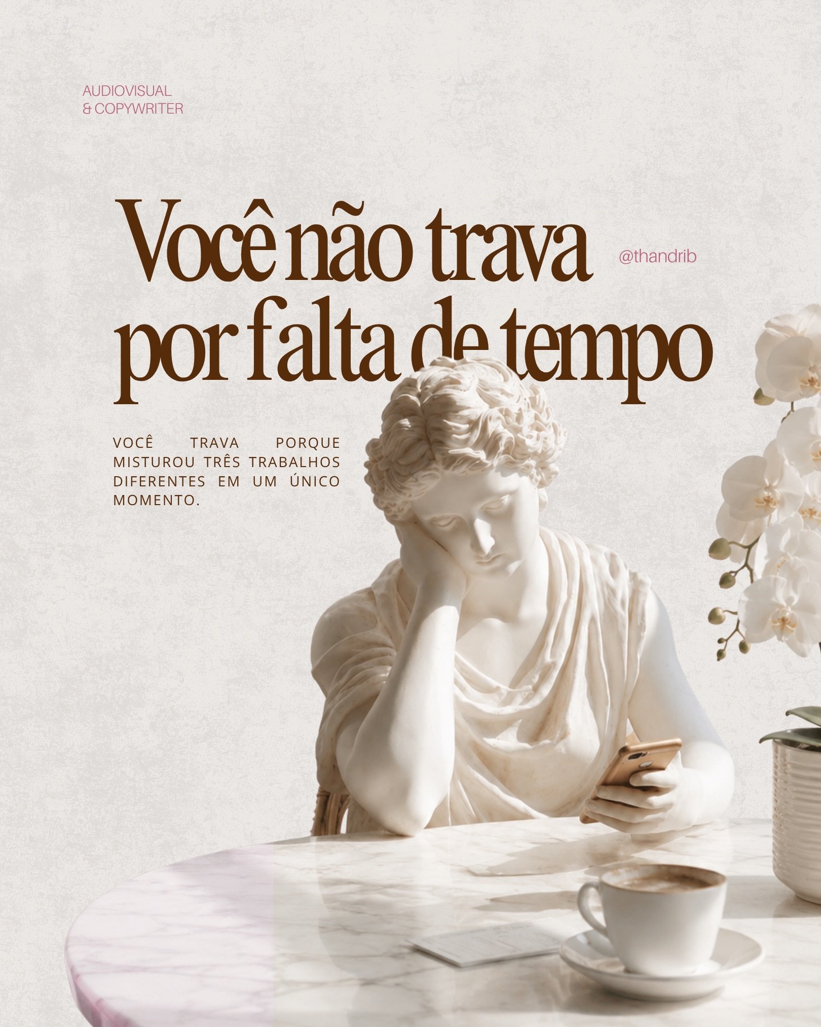 Isso vale para as amigas empreendedoras tamb&eacute;m viu? Bora alinhar isso a&iacute; madames 🤌🏻

#criacaodeconteudo #socialmedia #audiovisual #copywriter #estrategistadigital