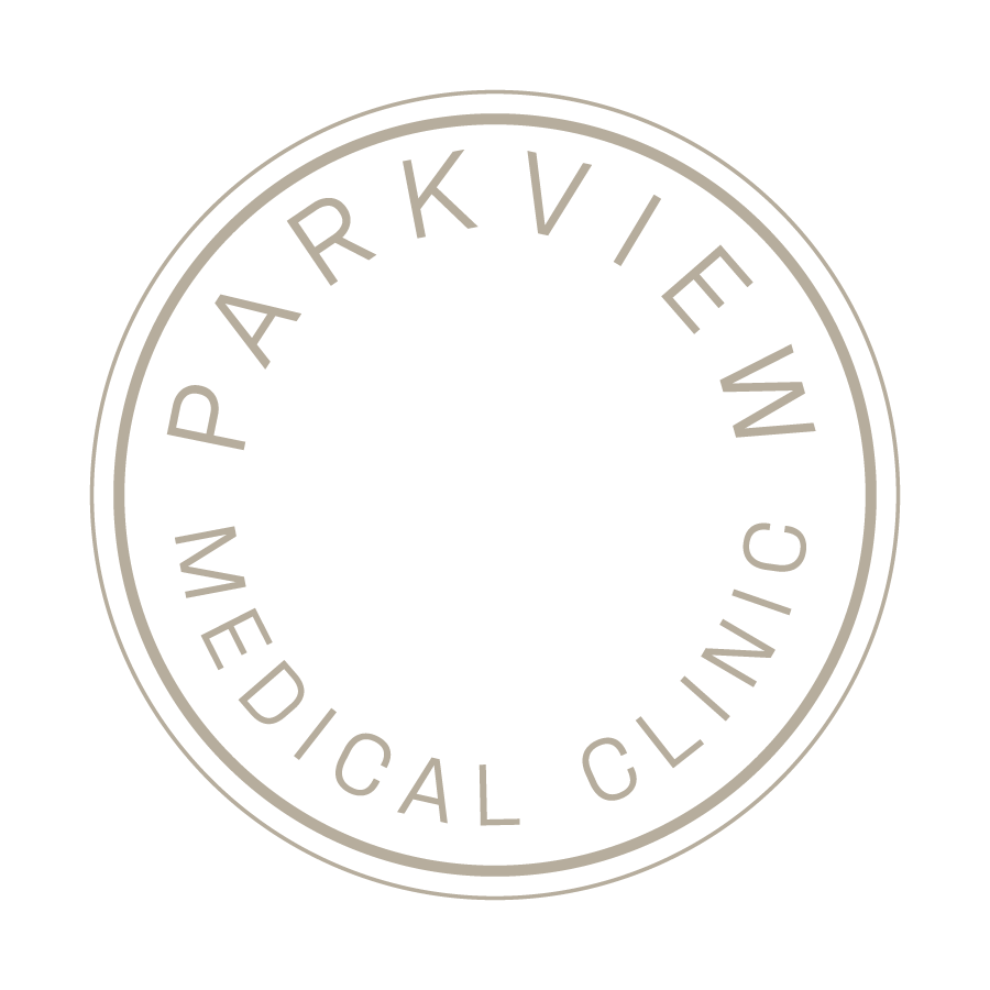 Circular logo with the text 'PARK VIEW MEDICAL CLINIC' around the edge.