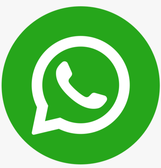 Green WhatsApp logo with white phone icon inside speech bubble.