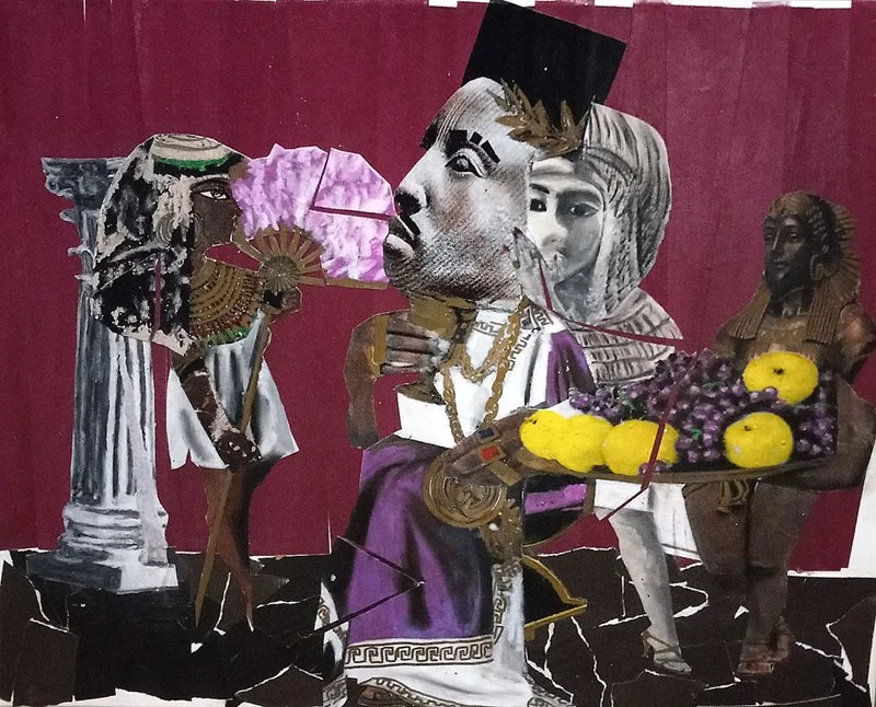 Long Live the Kane.
Mixed media on canvas. 36 x 48.
Excluding P.E's Nation of a Million lp, '88 (the best year in Hip Hop) was still a time when cats would  only put like ten tracks on an lp. Short and simple, yes, but I distictly remember copping Lo