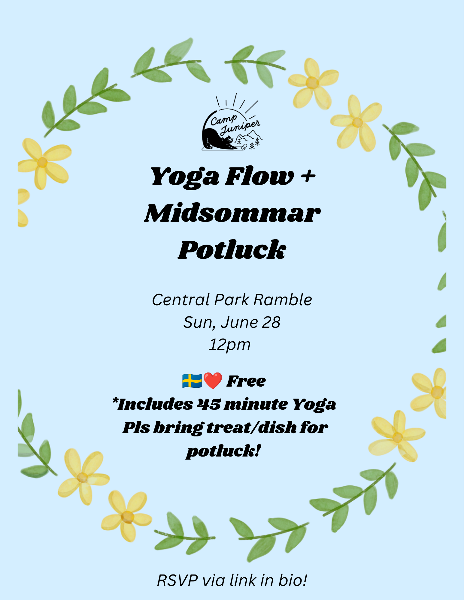 Yoga Flow + Midsommar Potluck 